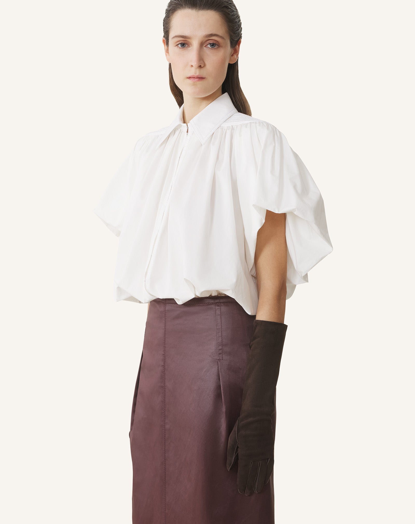 HAUT EN POPELINE DE COTON