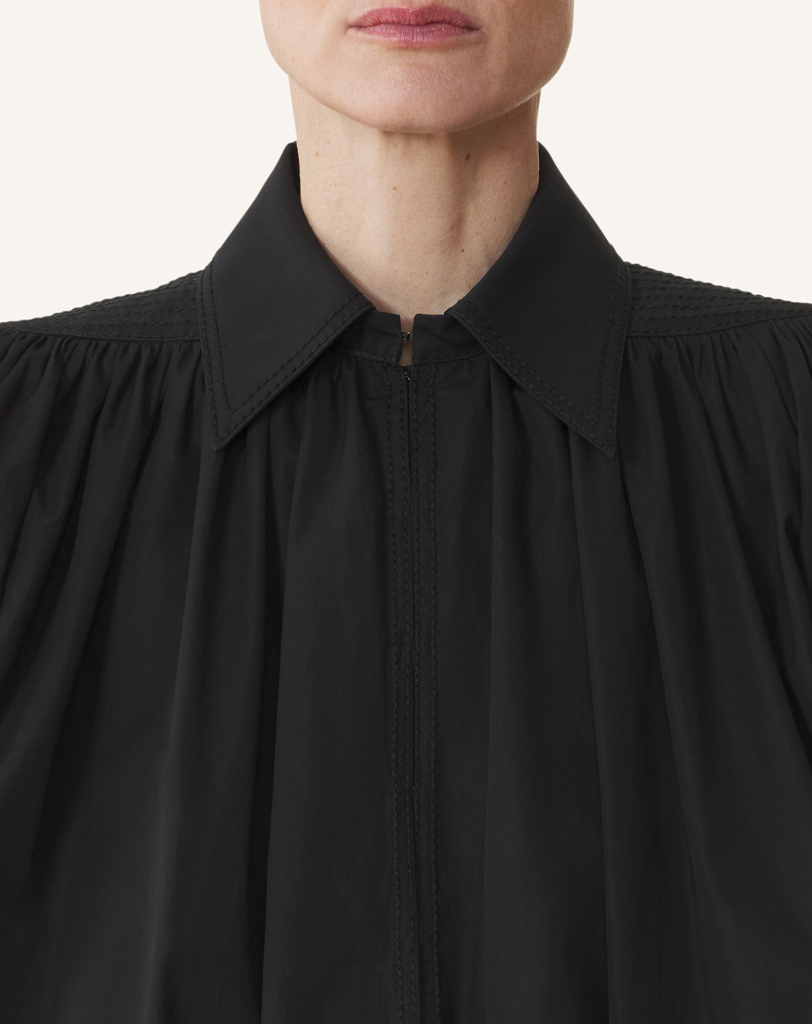 HAUT EN POPELINE DE COTON