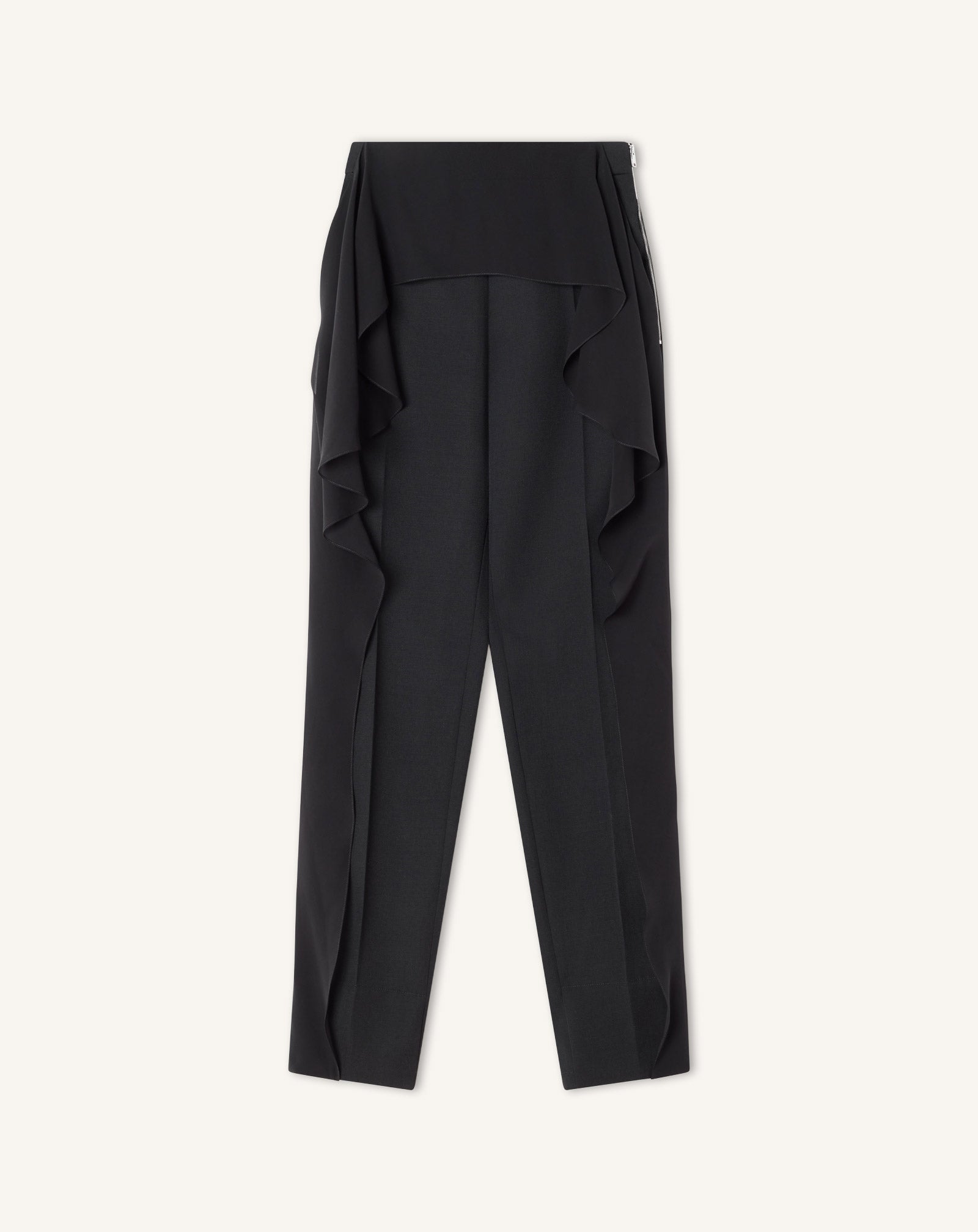 PANTALON À VOLANTS EN LAINE