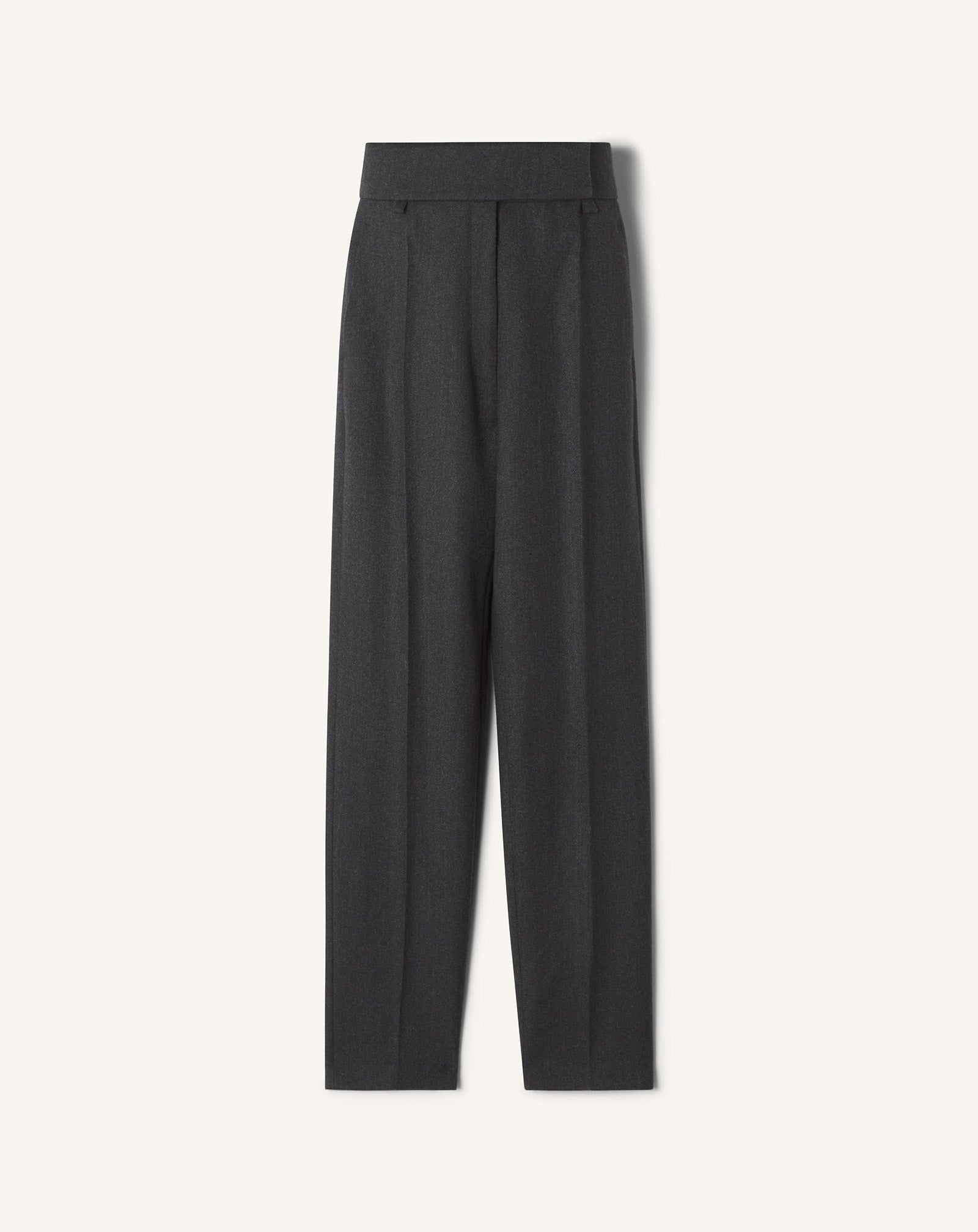 PANTALON CIGARETTE EN FLANELLE