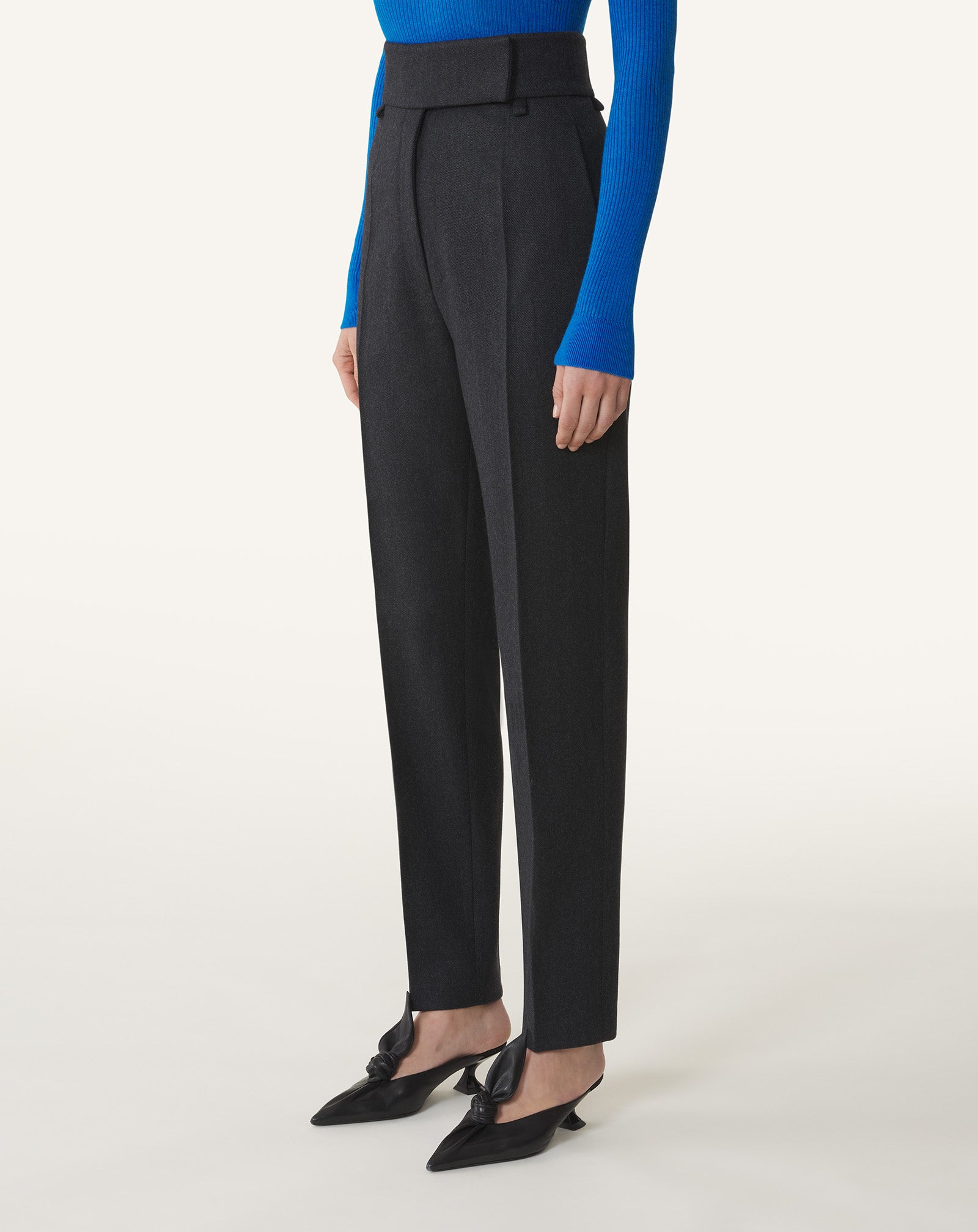 PANTALON CIGARETTE TAILLE HAUTE