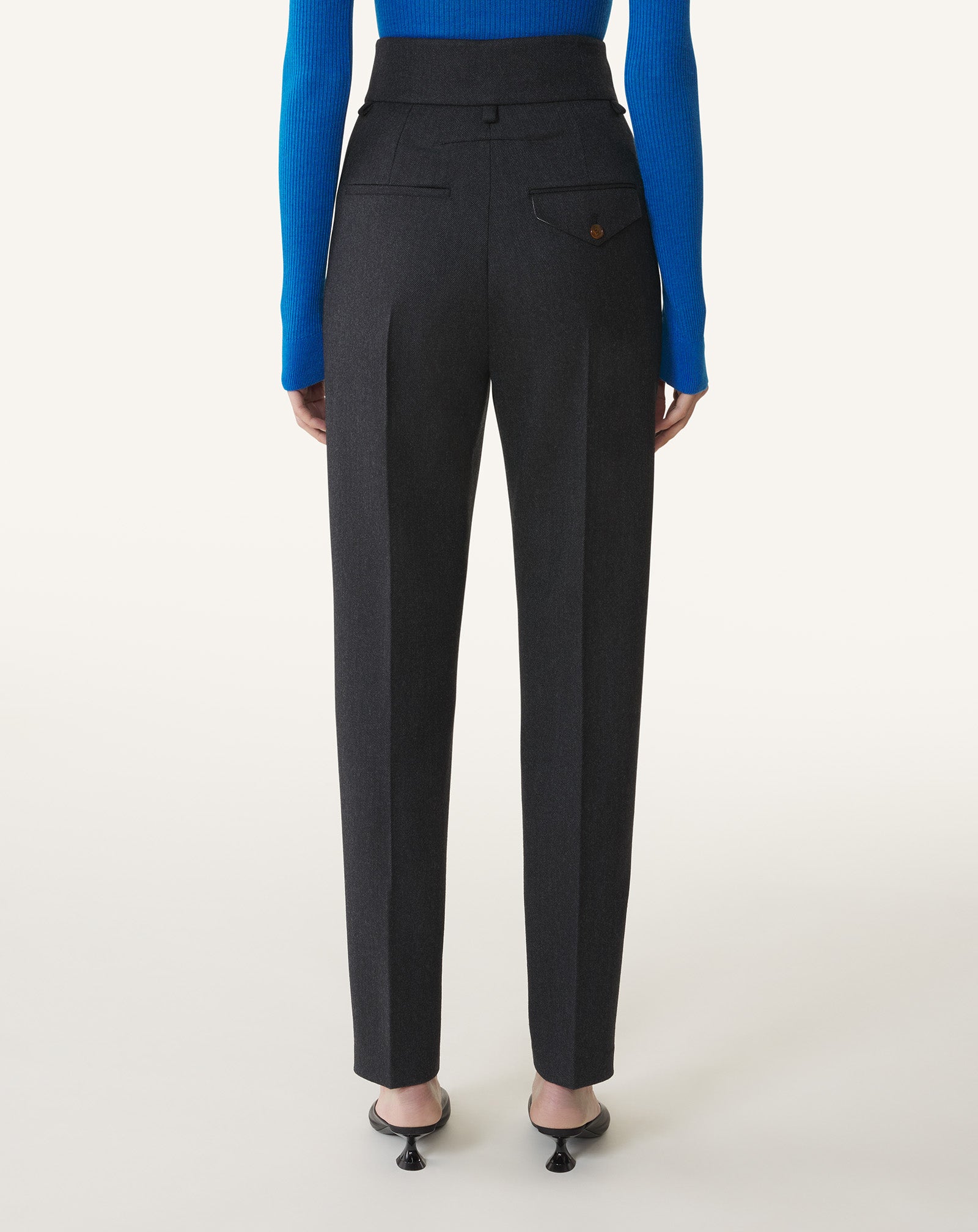 PANTALON CIGARETTE TAILLE HAUTE