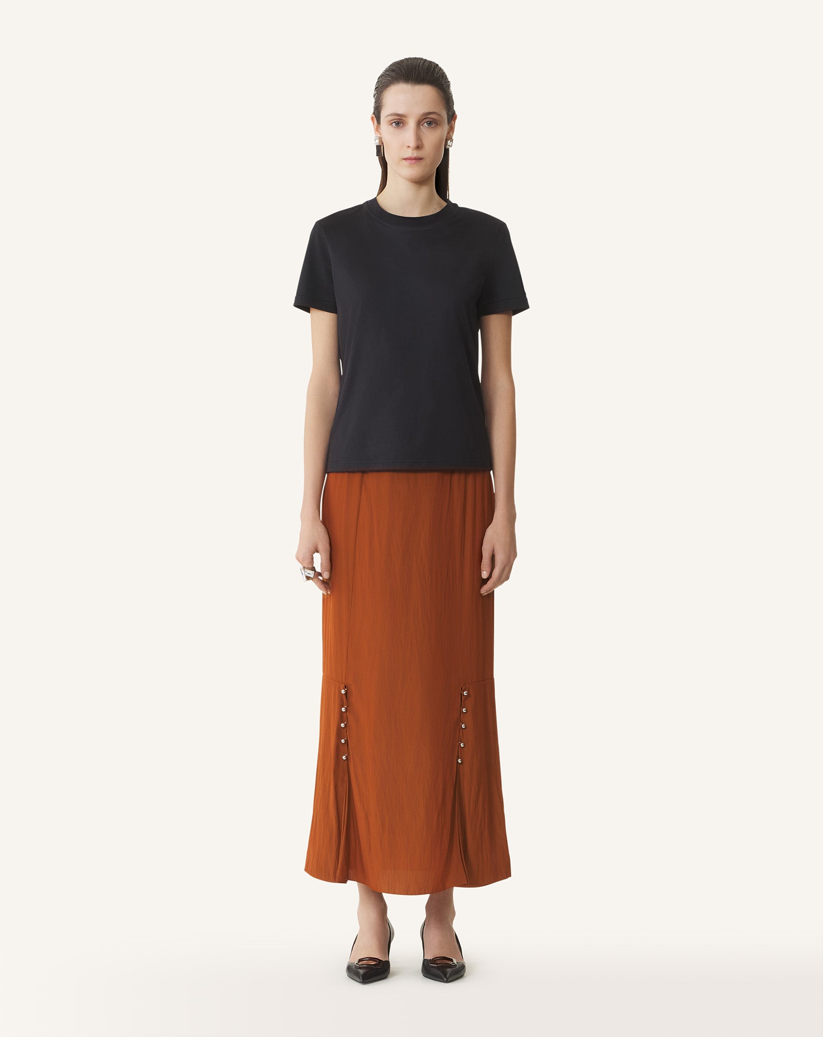 T-SHIRT DÉTAIL GROS GRAIN EN COTON