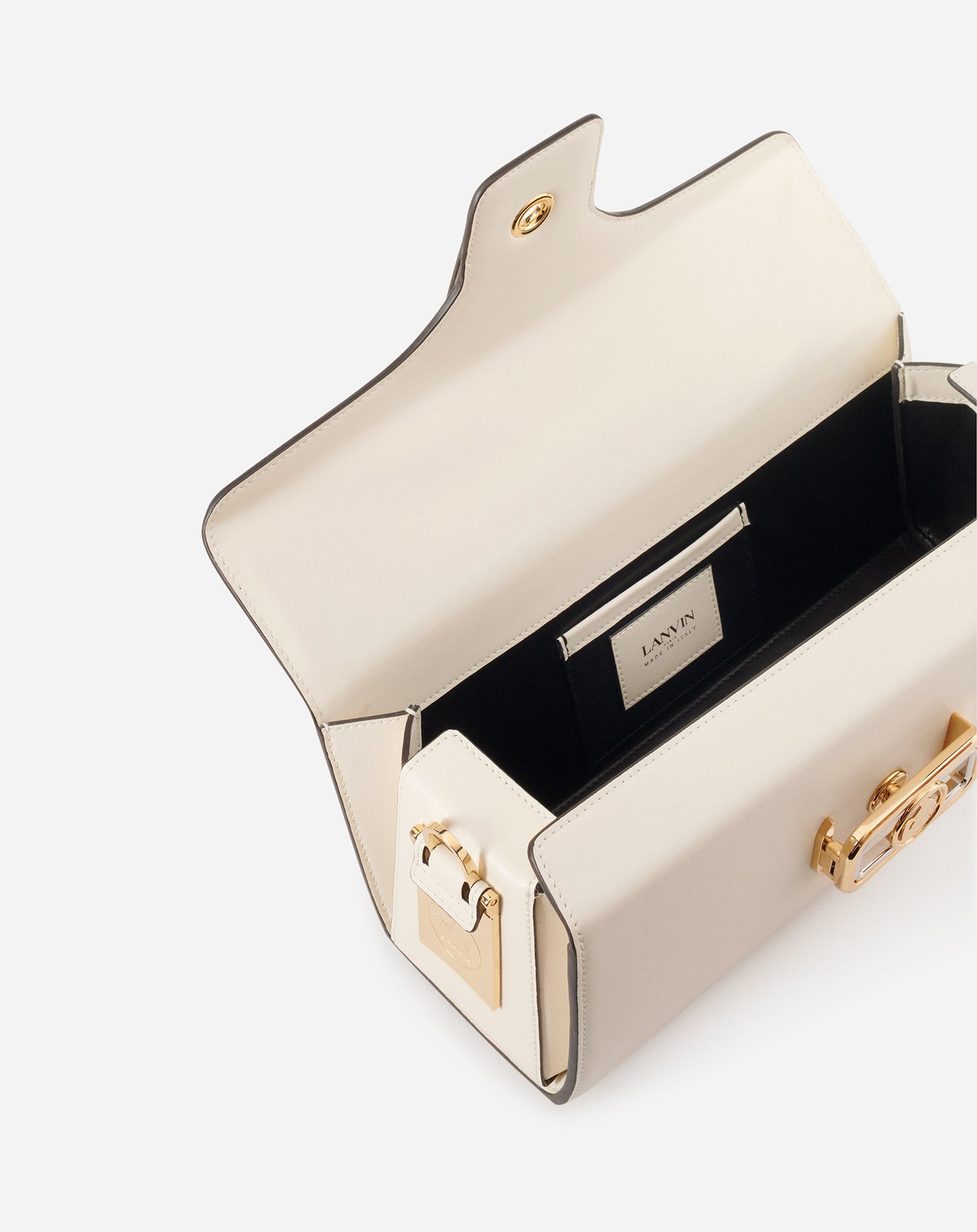 SAC PENCIL CAT EN CUIR DE VEAU BRILLANT ET STRASS