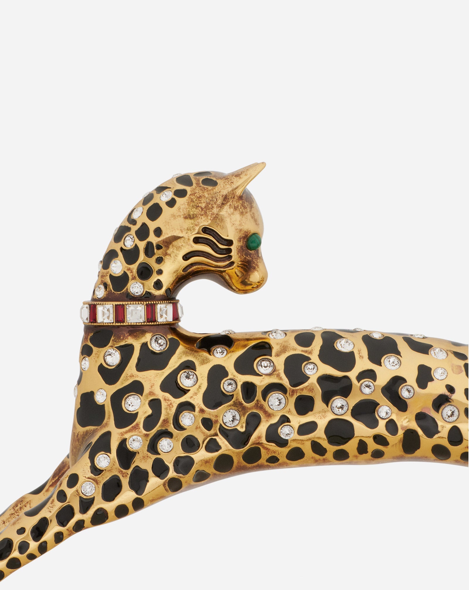 SAC PENCIL CAT EN CUIR DE VEAU BRILLANT ET STRASS