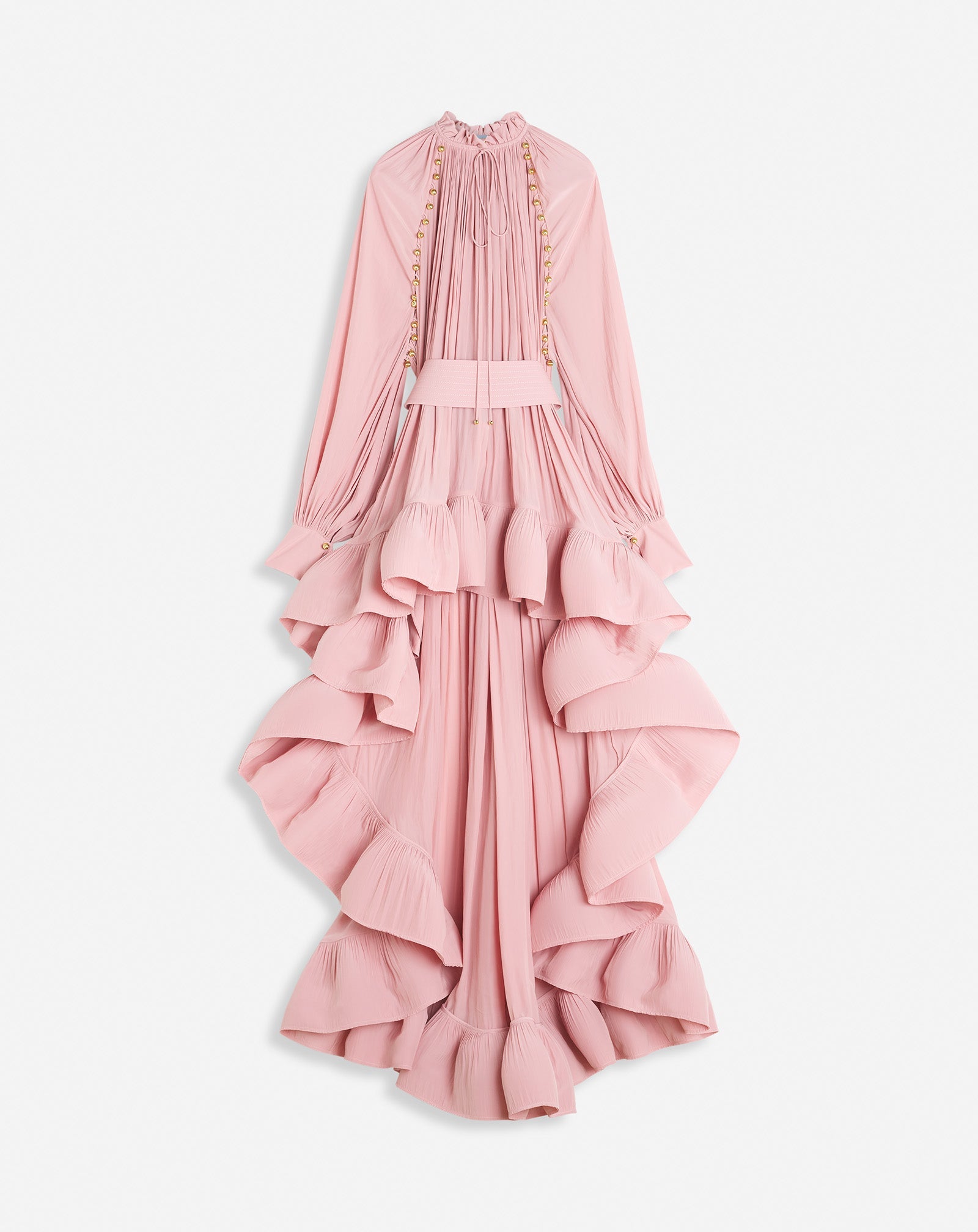 ROBE CHARMEUSE ASYMÉTRIQUE ROSE