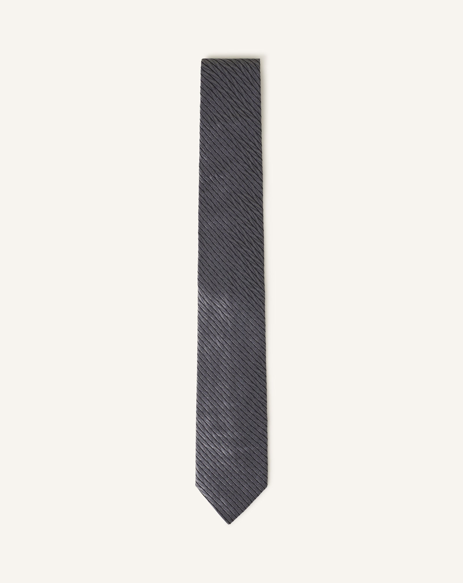 CRAVATE CHEVRON RAYURE EN SOIE
