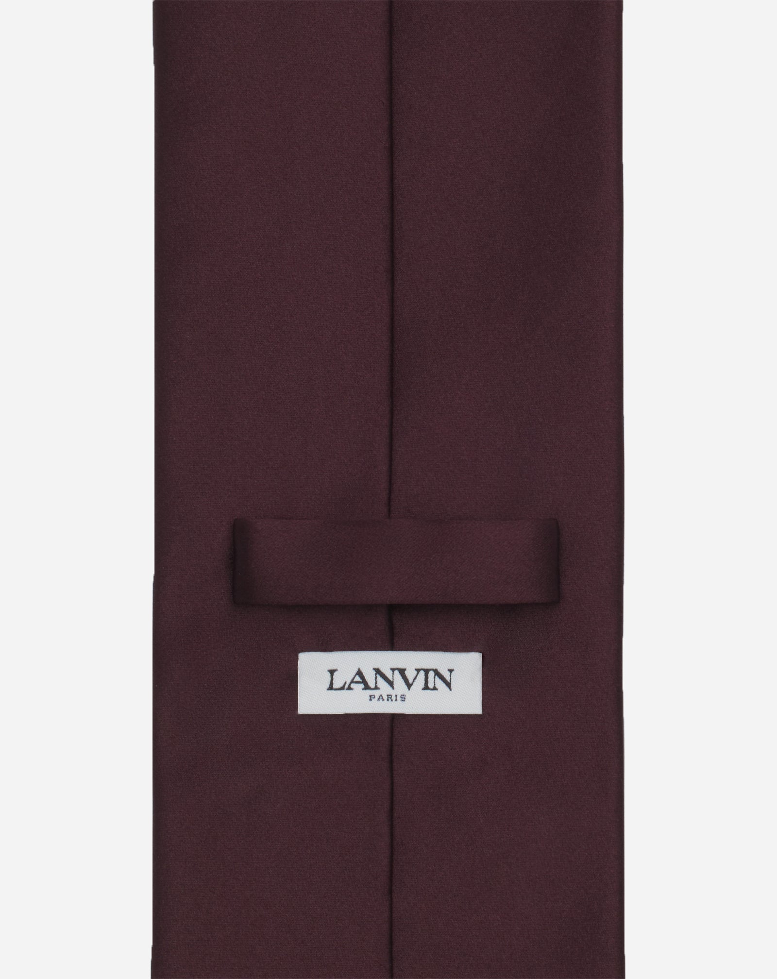 CRAVATE LANVIN EN SATIN ROUGE