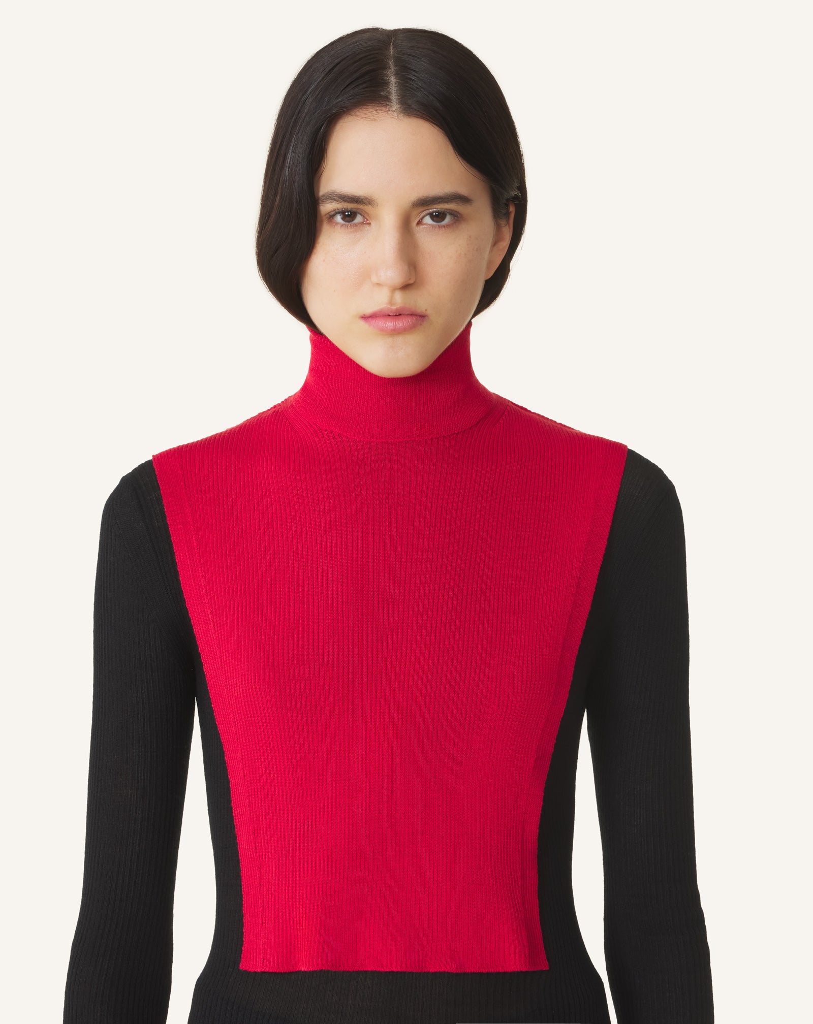 COL SIGNATURE LANVIN EN CASHMERE ROUGE