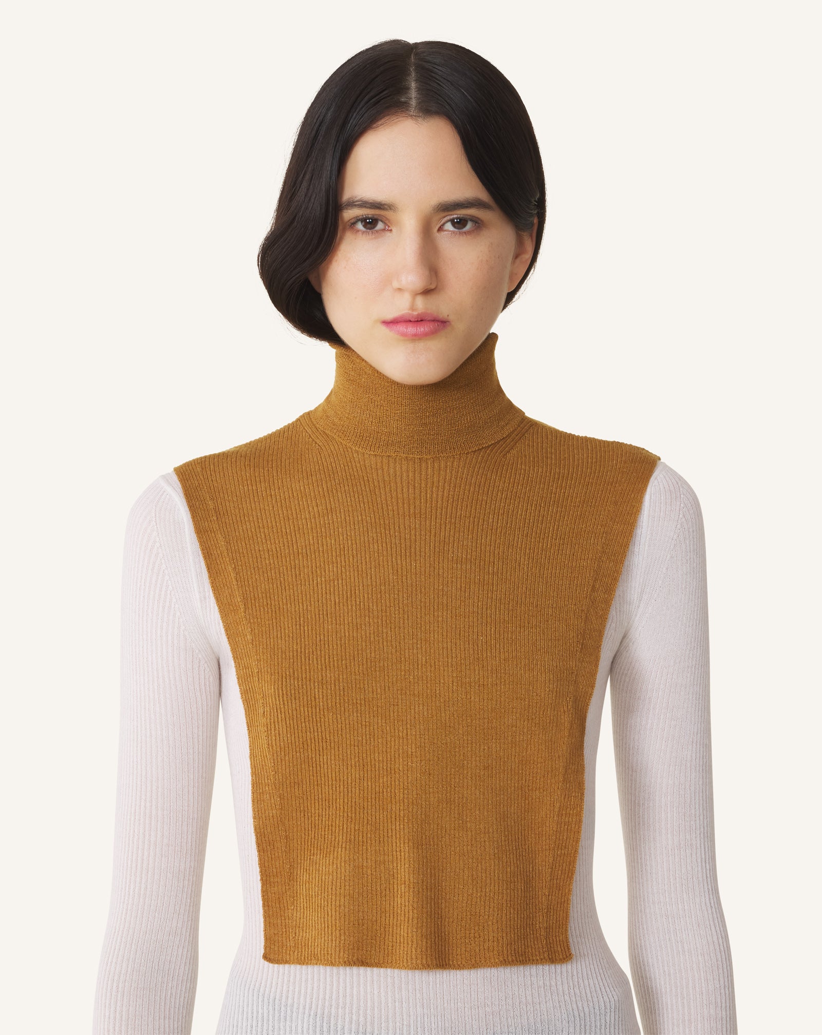 COL SIGNATURE LANVIN EN CASHMERE MARRON
