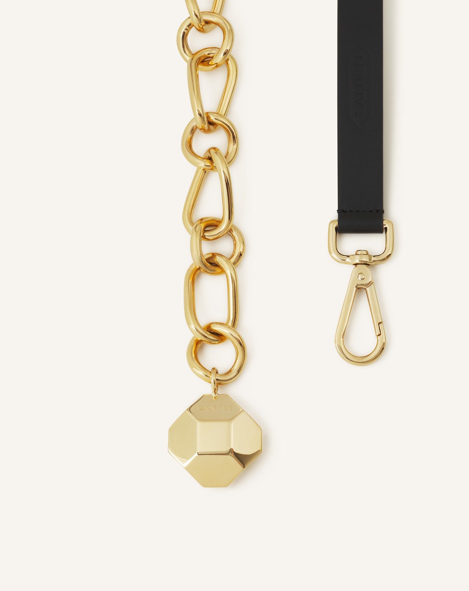 CEINTURE CHAINE CATCH BY LANVIN EN CUIR ET MÉTAL