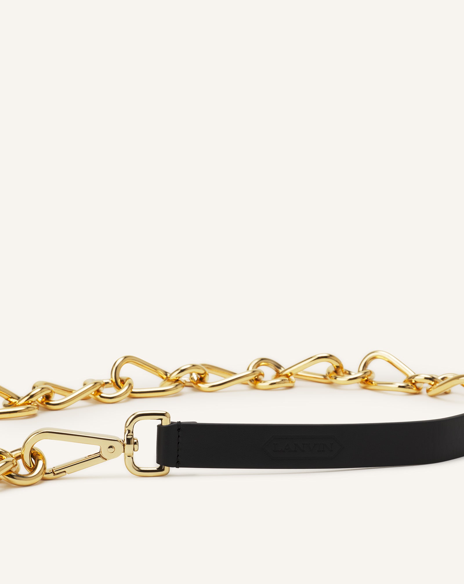 CEINTURE CHAINE CATCH BY LANVIN EN CUIR ET MÉTAL