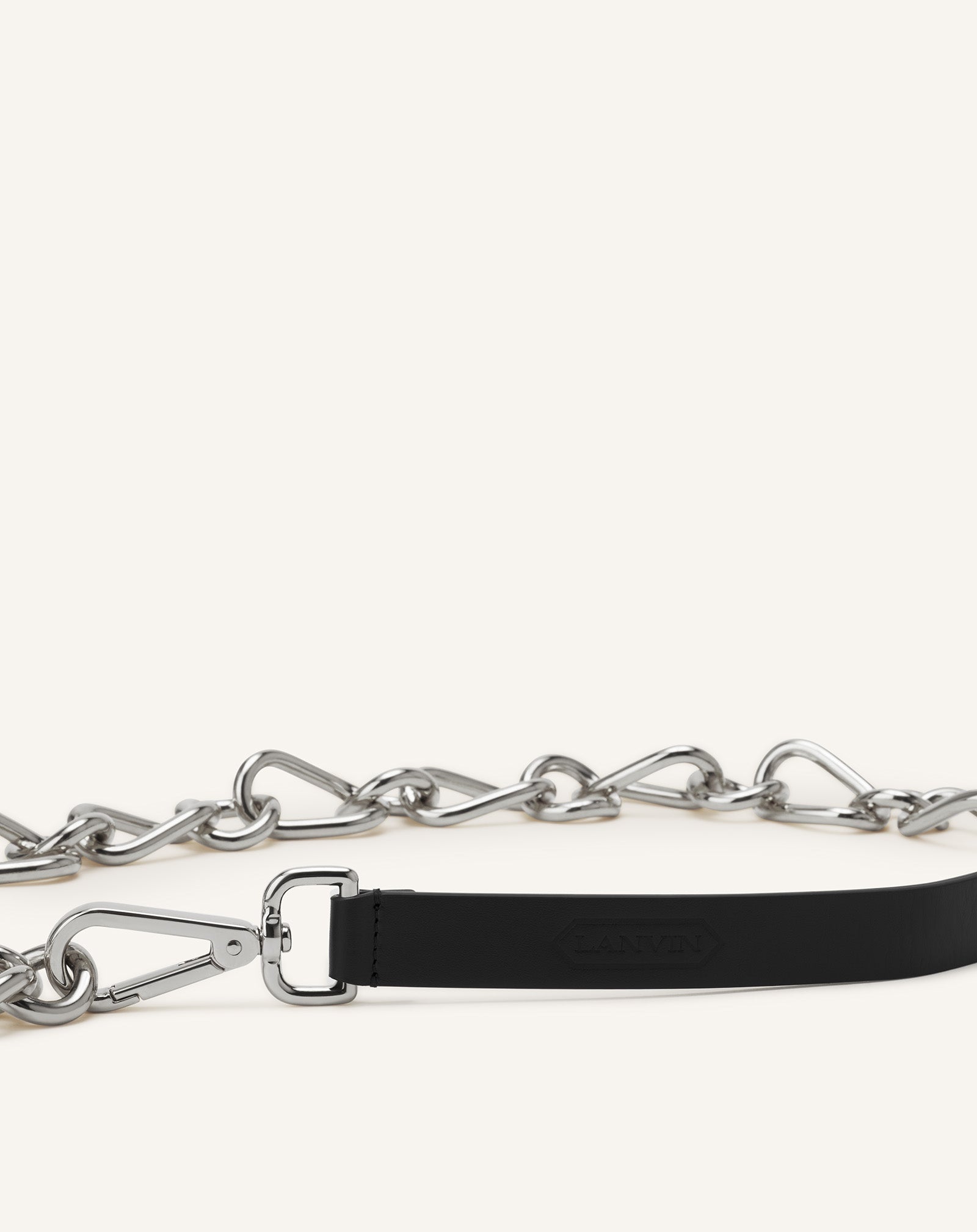 CEINTURE CHAINE CATCH BY LANVIN EN CUIR ET MÉTAL