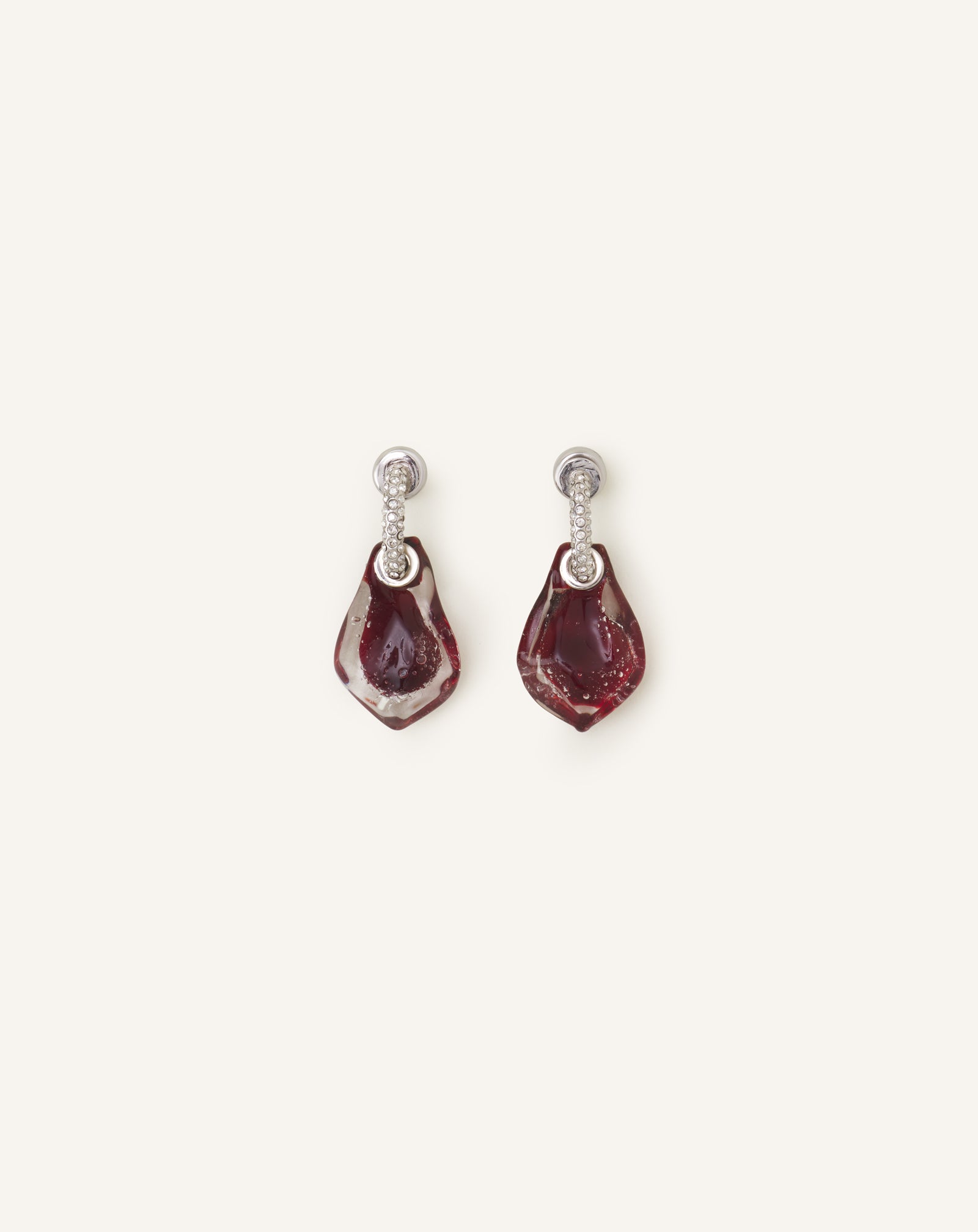 BOUCLES D'OREILLES AURORE ROUGE