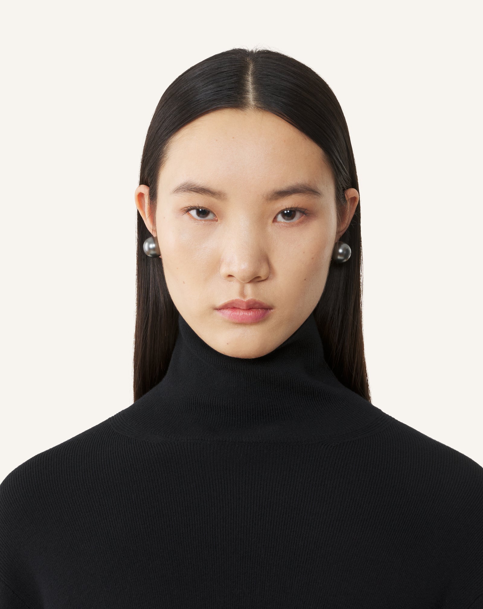 PUCES D'OREILLE LES PERLES BY LANVIN ARGENT