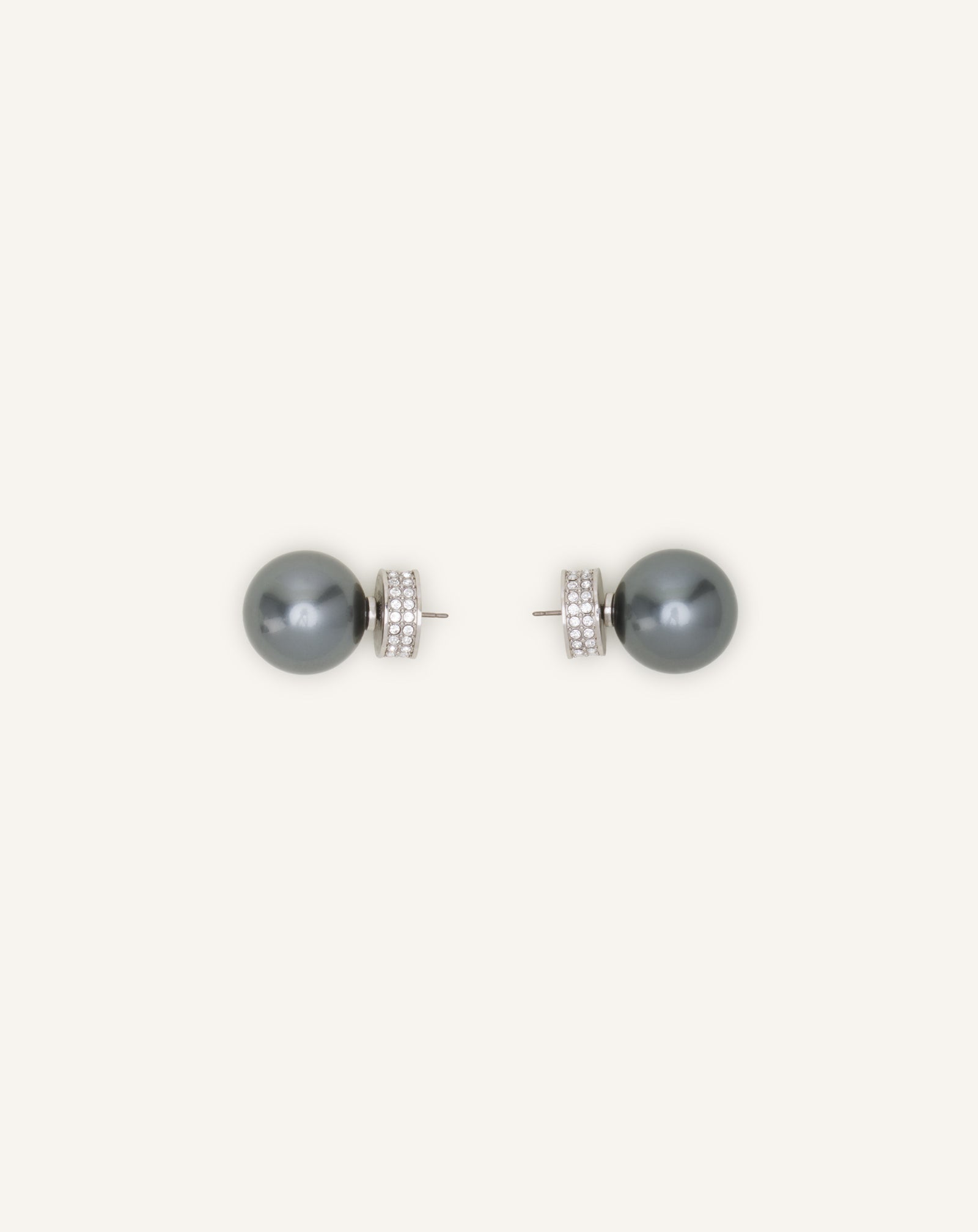 PUCES D'OREILLE LES PERLES BY LANVIN ARGENT