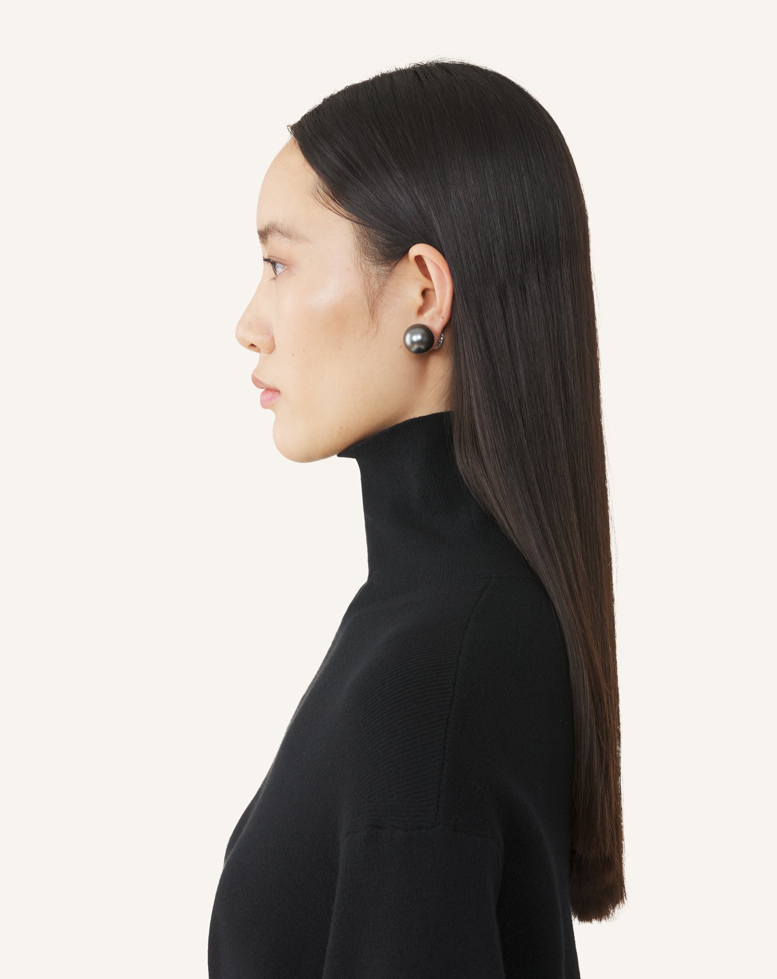 PUCES D'OREILLE LES PERLES BY LANVIN ARGENT