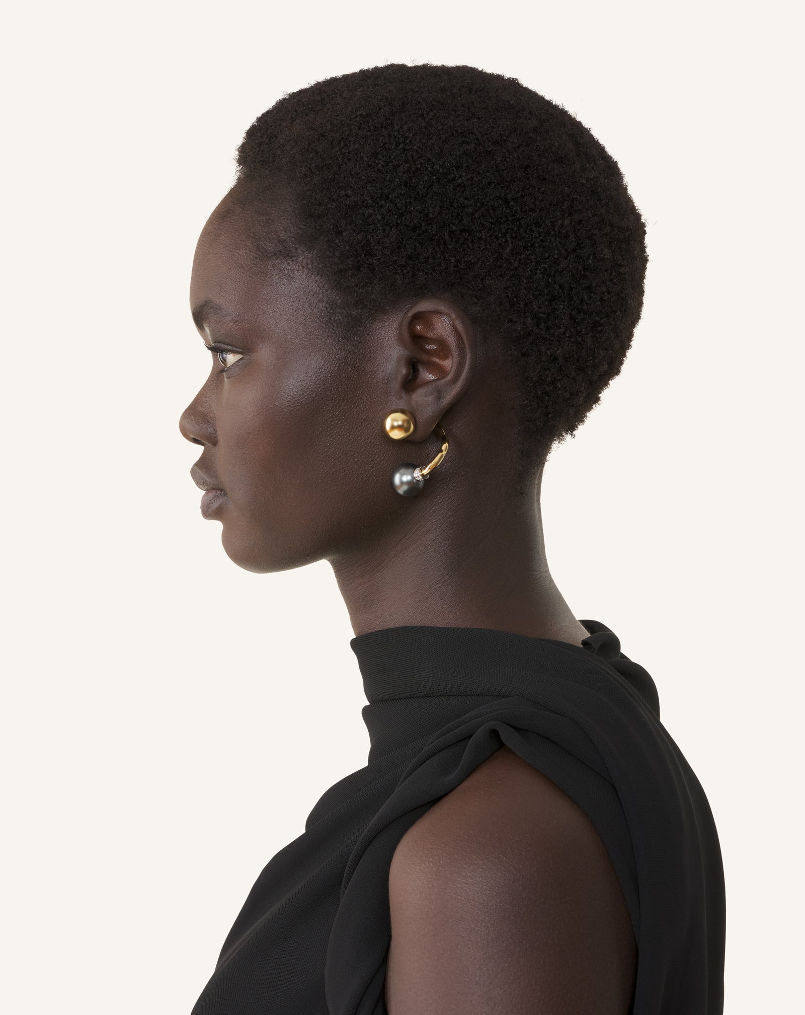 BOUCLES D'OREILLE LES PERLES BY LANVIN ARGENT