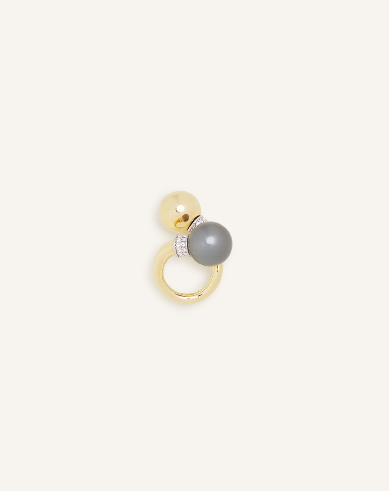 BAGUE LES PERLES BY LANVIN ARGENT