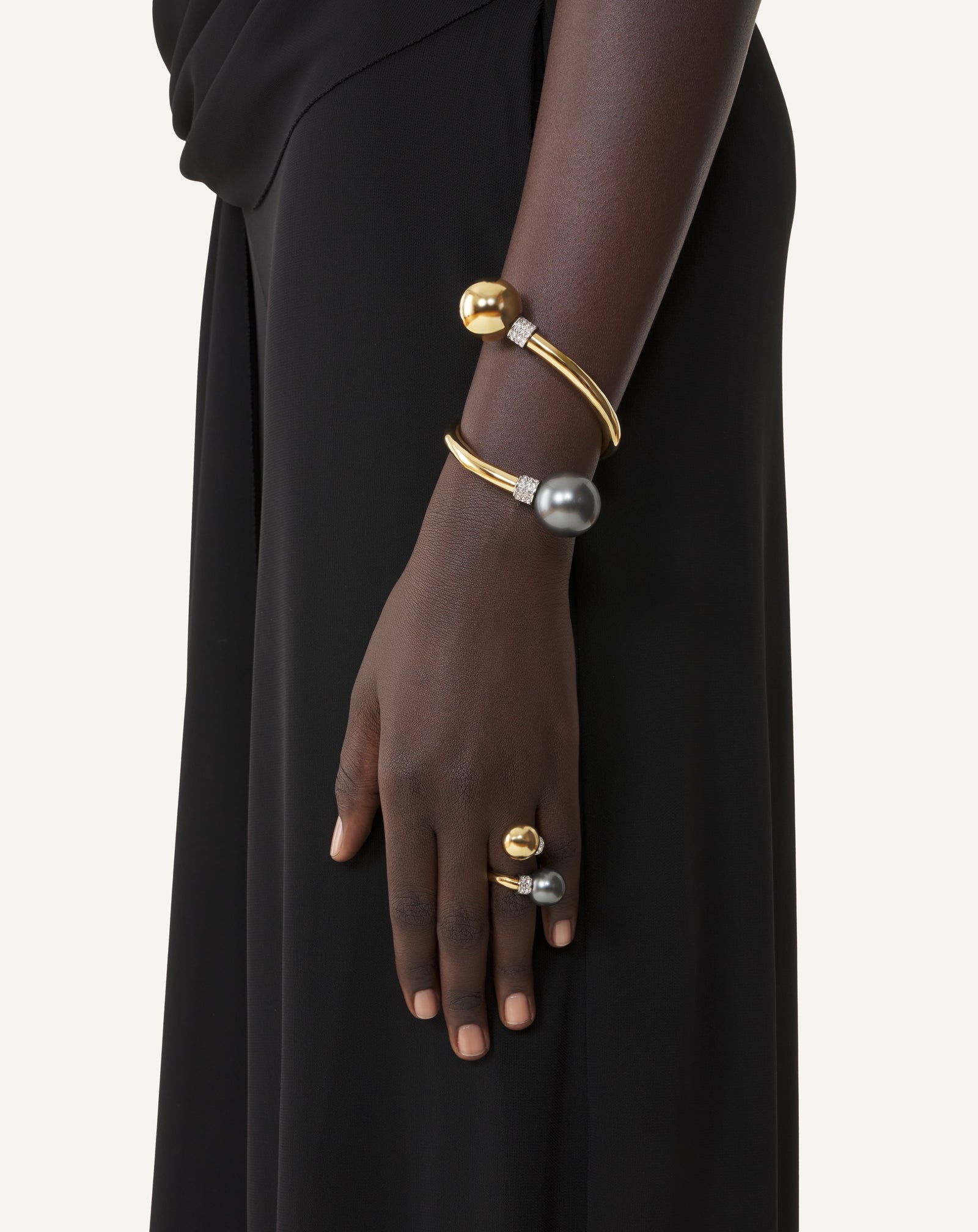 BAGUE LES PERLES BY LANVIN ARGENT