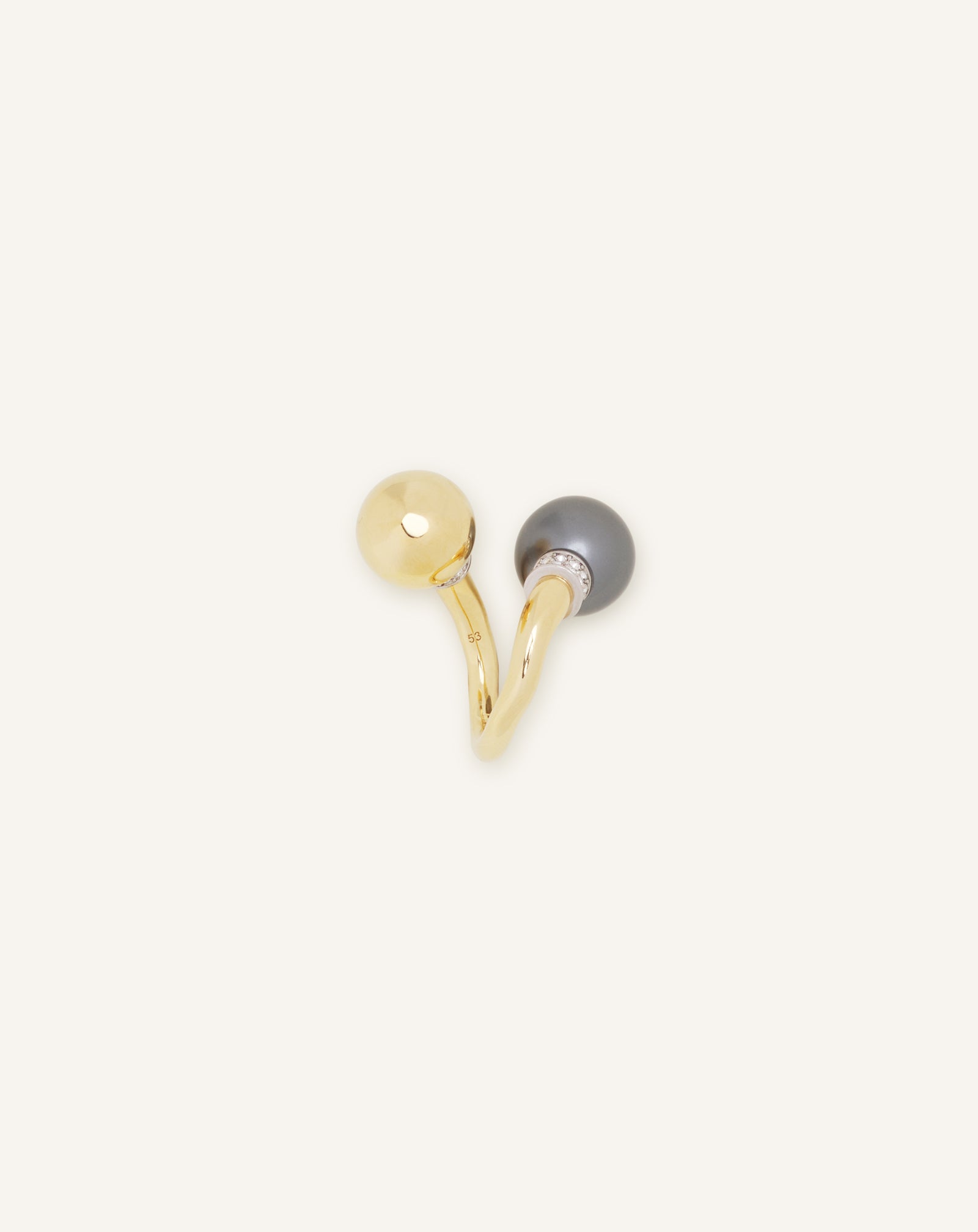 BAGUE LES PERLES BY LANVIN ARGENT