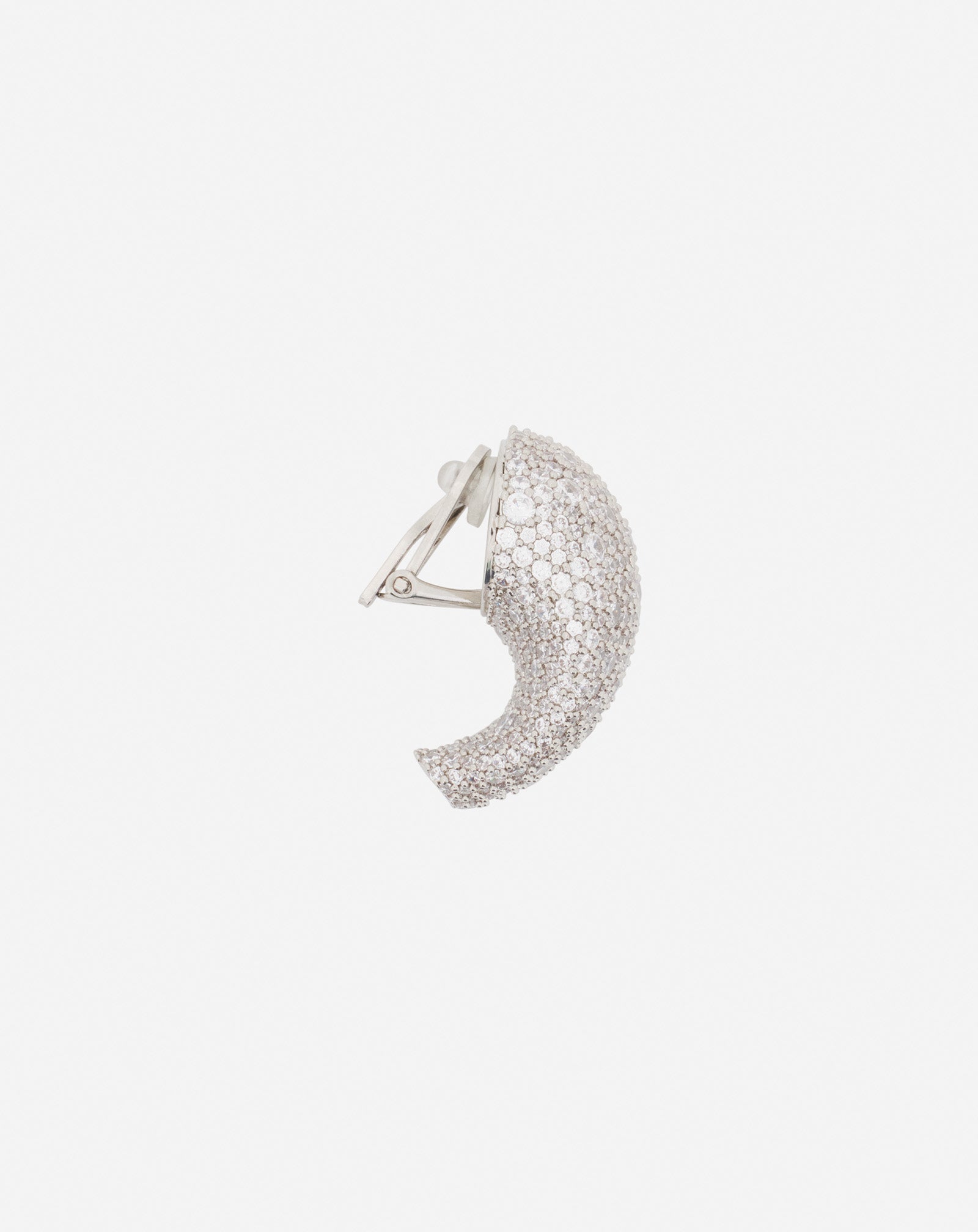 BOUCLES D'OREILLES HAUTE SÉQUENCE STRASSÉES ARGENT