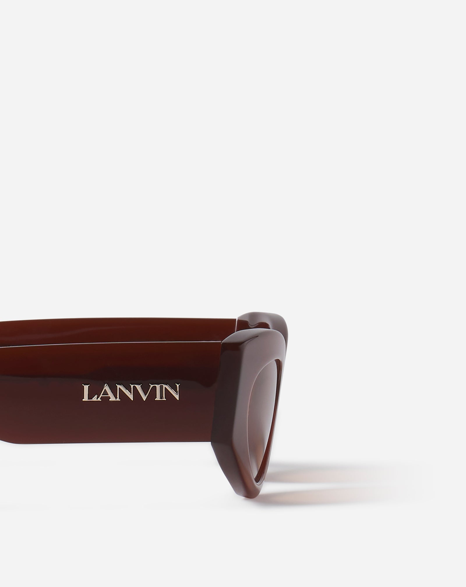 LUNETTES DE SOLEIL LOGO LANVIN MARRON