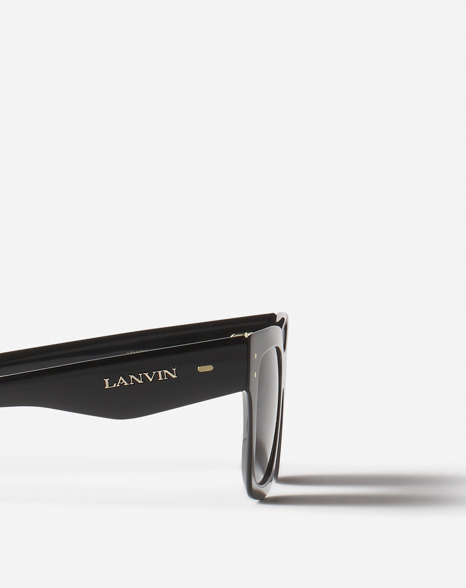 LUNETTES MAXI RECTANGLE LANVIN SIGNATURE NOIR
