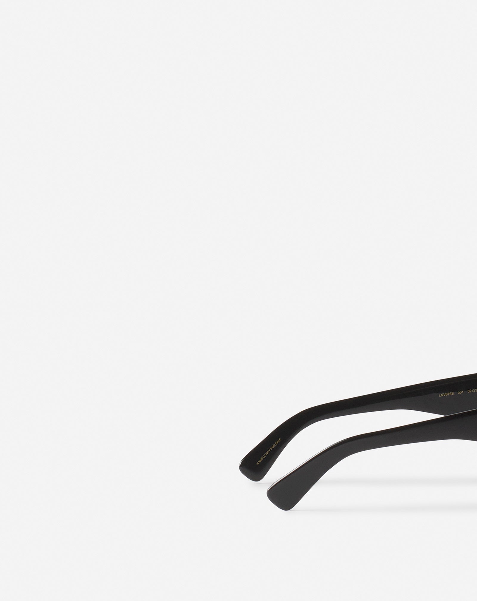 LUNETTES MAXI RECTANGLE LANVIN SIGNATURE NOIR