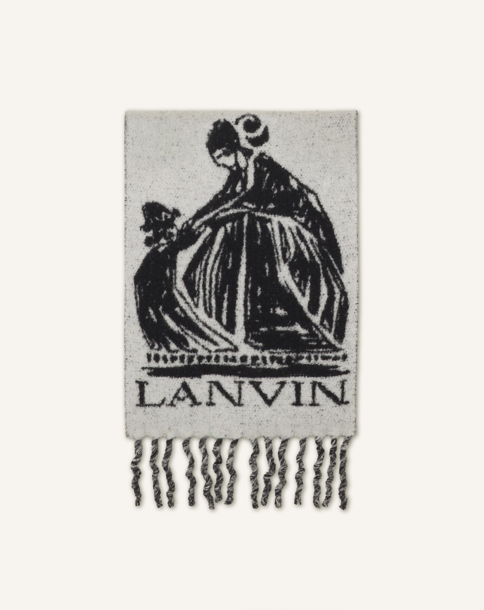 ÉCHARPE LA MERE ET L'ENFANT EN LAINE BLANC