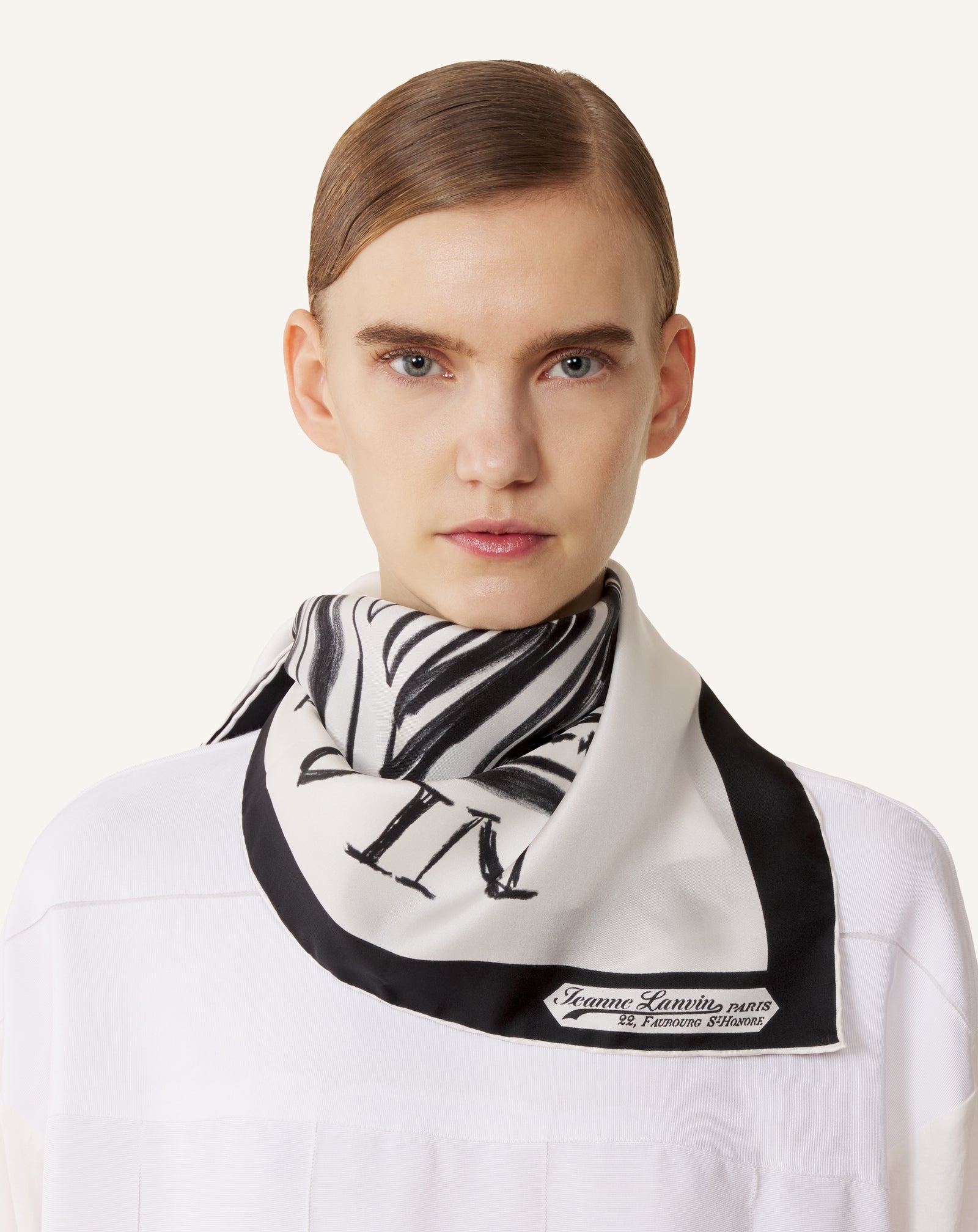 FOULARD EN SOIE IMPRIMÉ MÈRE & ENFANT
