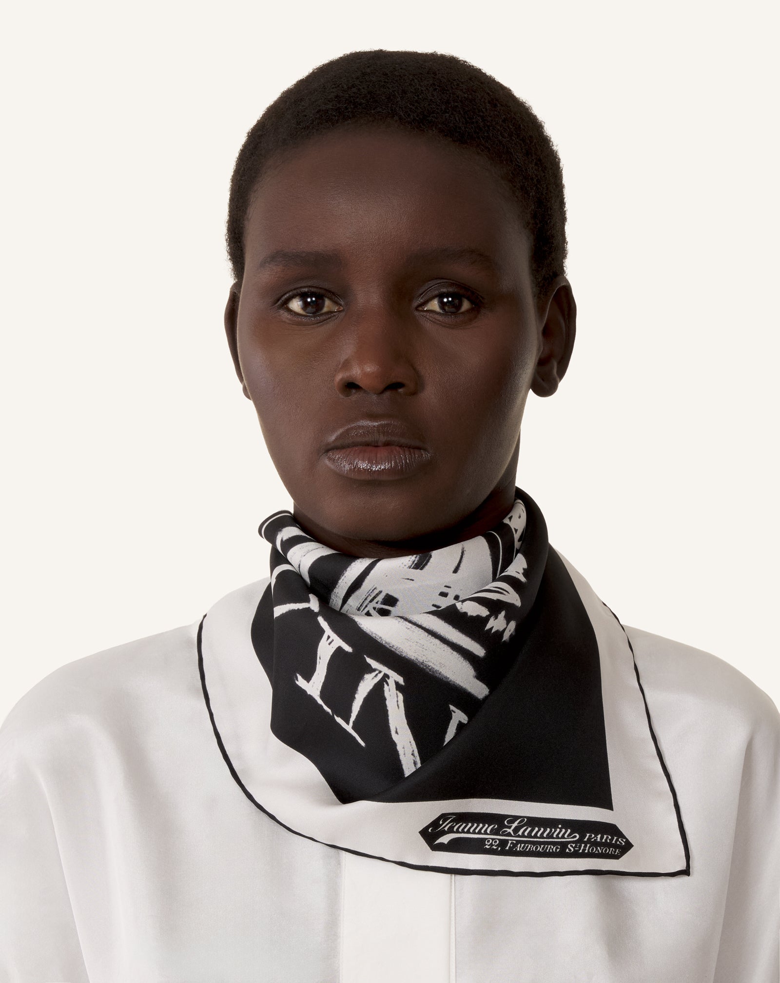 FOULARD EN SOIE IMPRIMÉ MÈRE & ENFANT