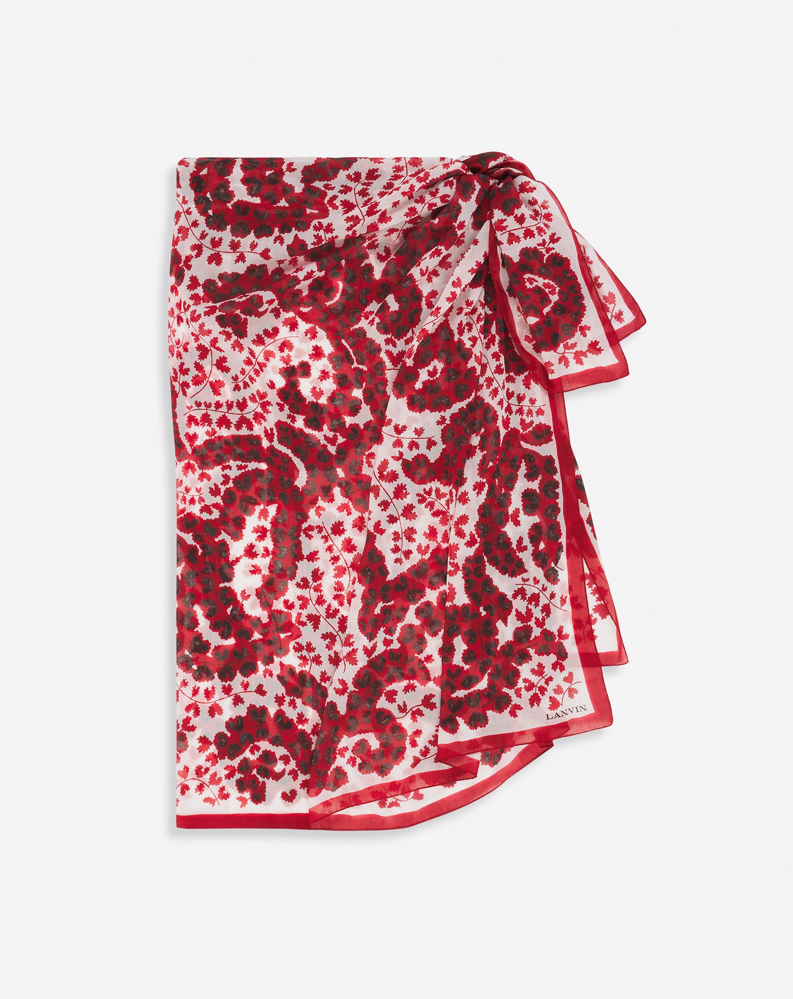 PARÉO ÉTÉ LANVIN IMPRIMÉ RATEAU EN COTON