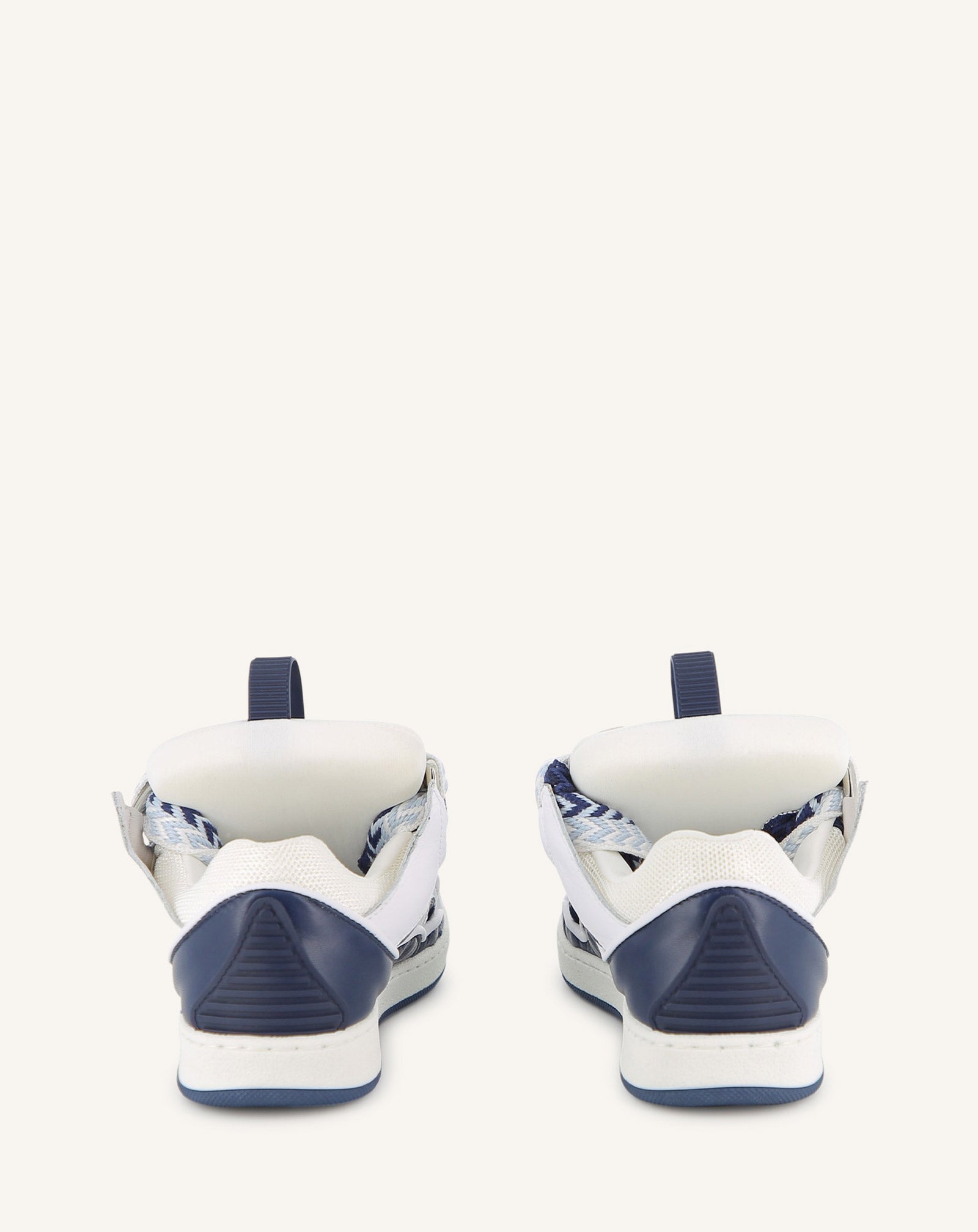 BASKET À LACETS BLEU