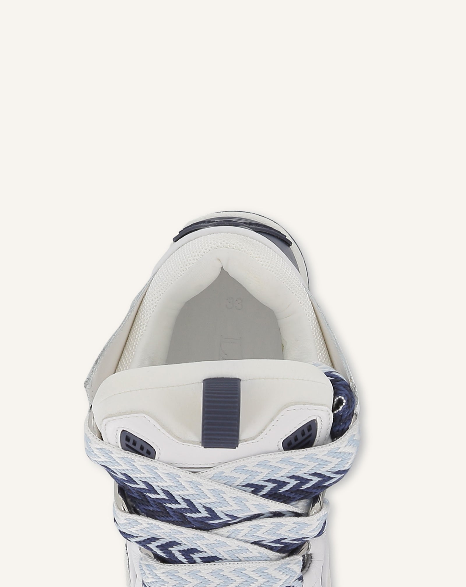 BASKET À LACETS BLEU