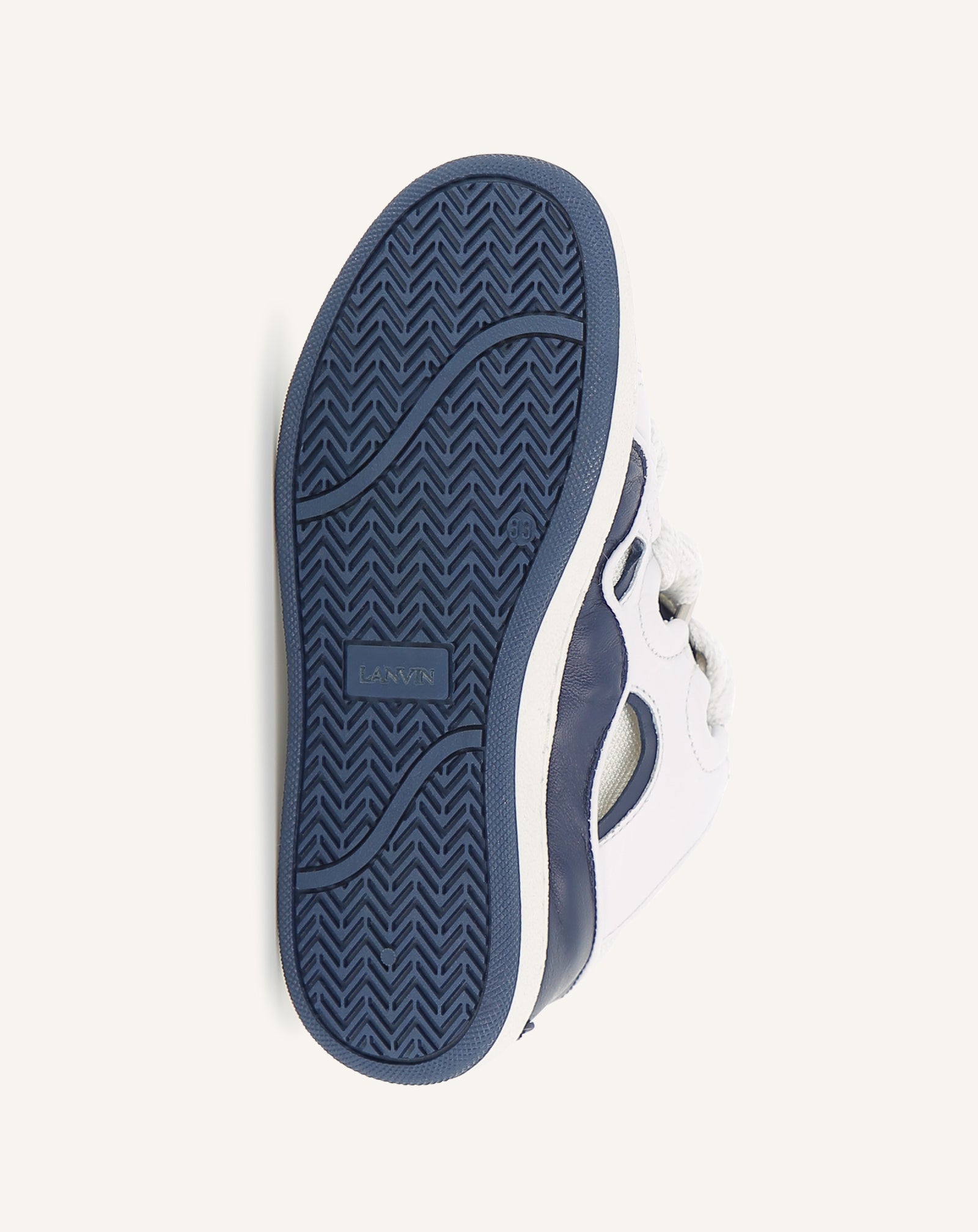 BASKET À LACETS BLEU