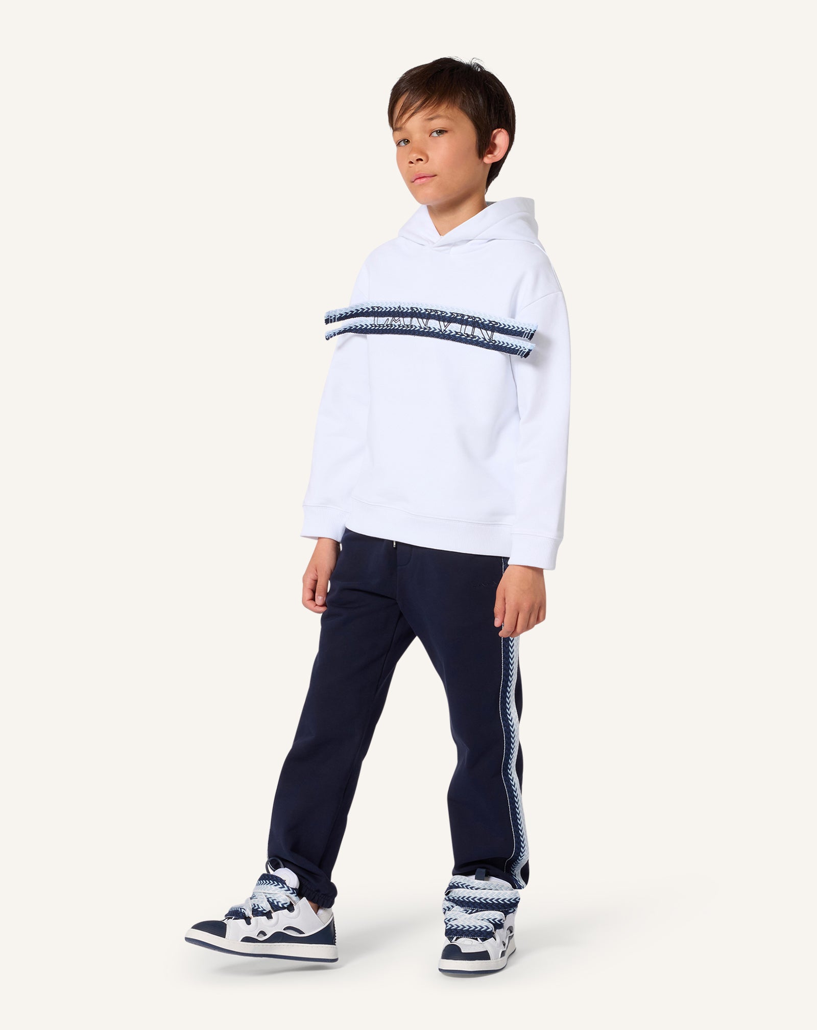 BASKET À LACETS BLEU