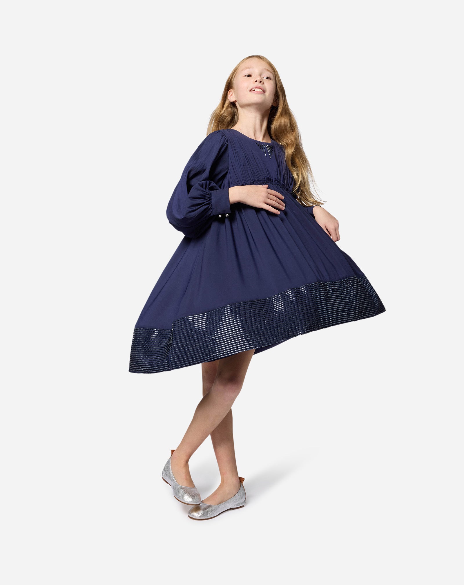 BALLERINES EN CUIR ENFANT