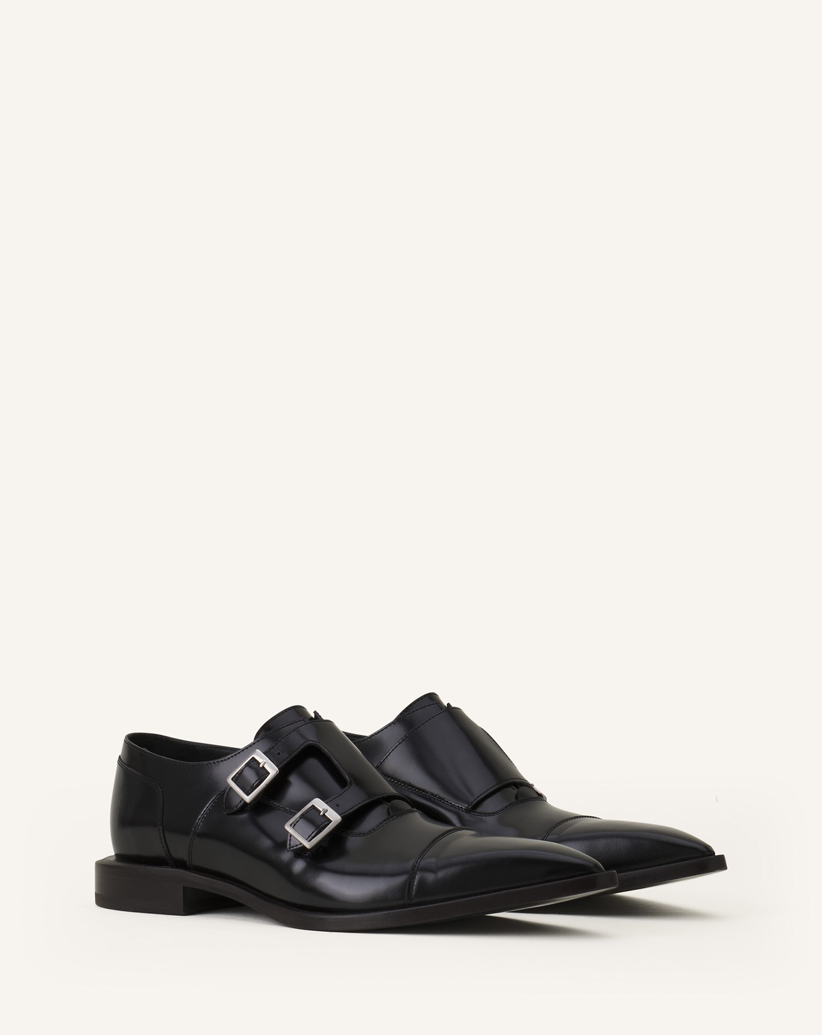 MONK EN CUIR BRILLANT