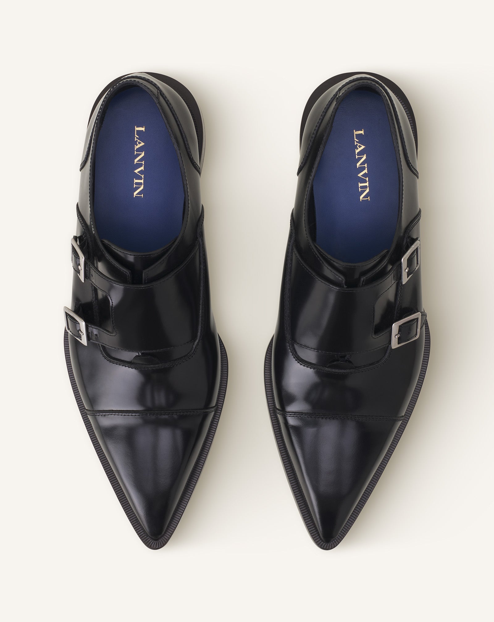 MONK EN CUIR BRILLANT