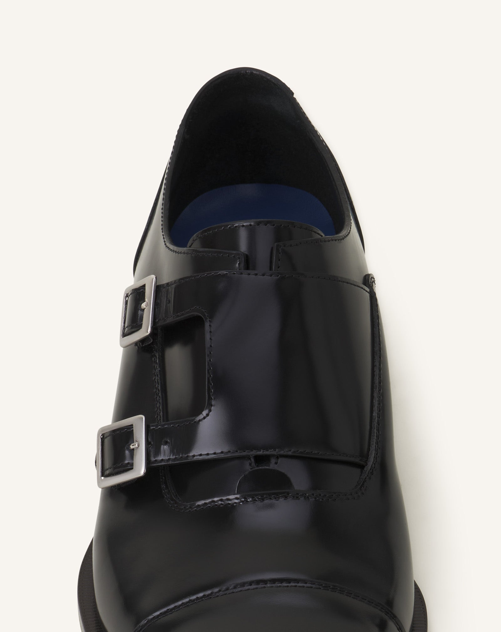 MONK EN CUIR BRILLANT