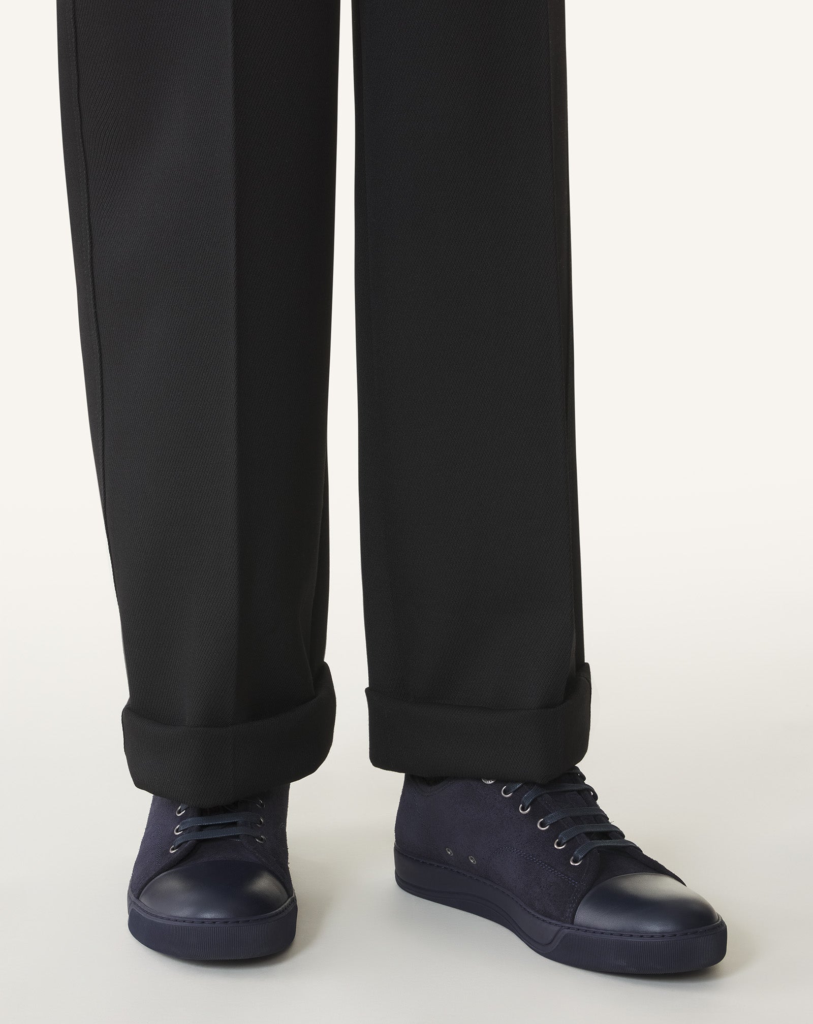 SNEAKERS DBB1 EN CUIR ET SUEDE BLEU