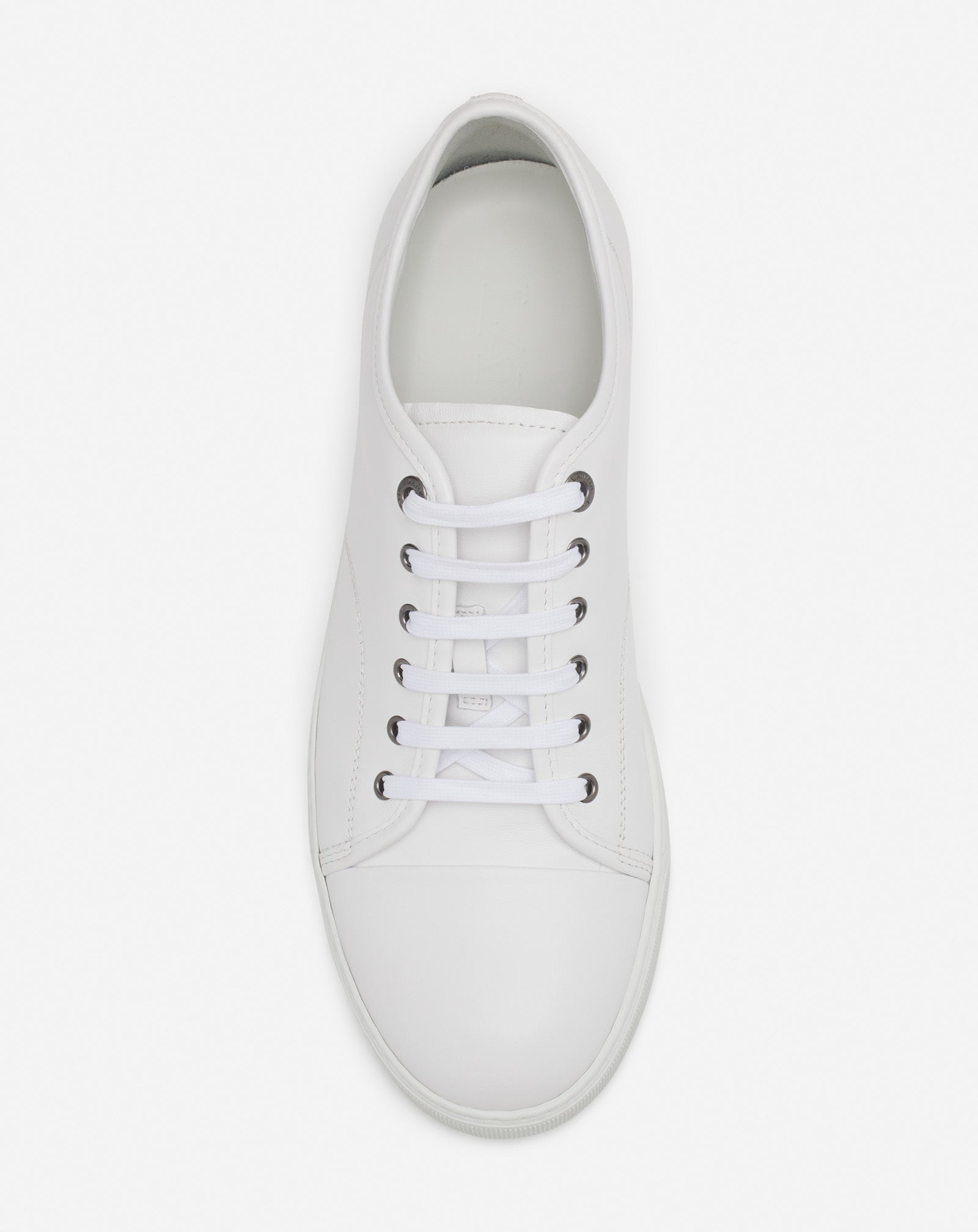WHITE DBB1 LEATHER SNEAKERS