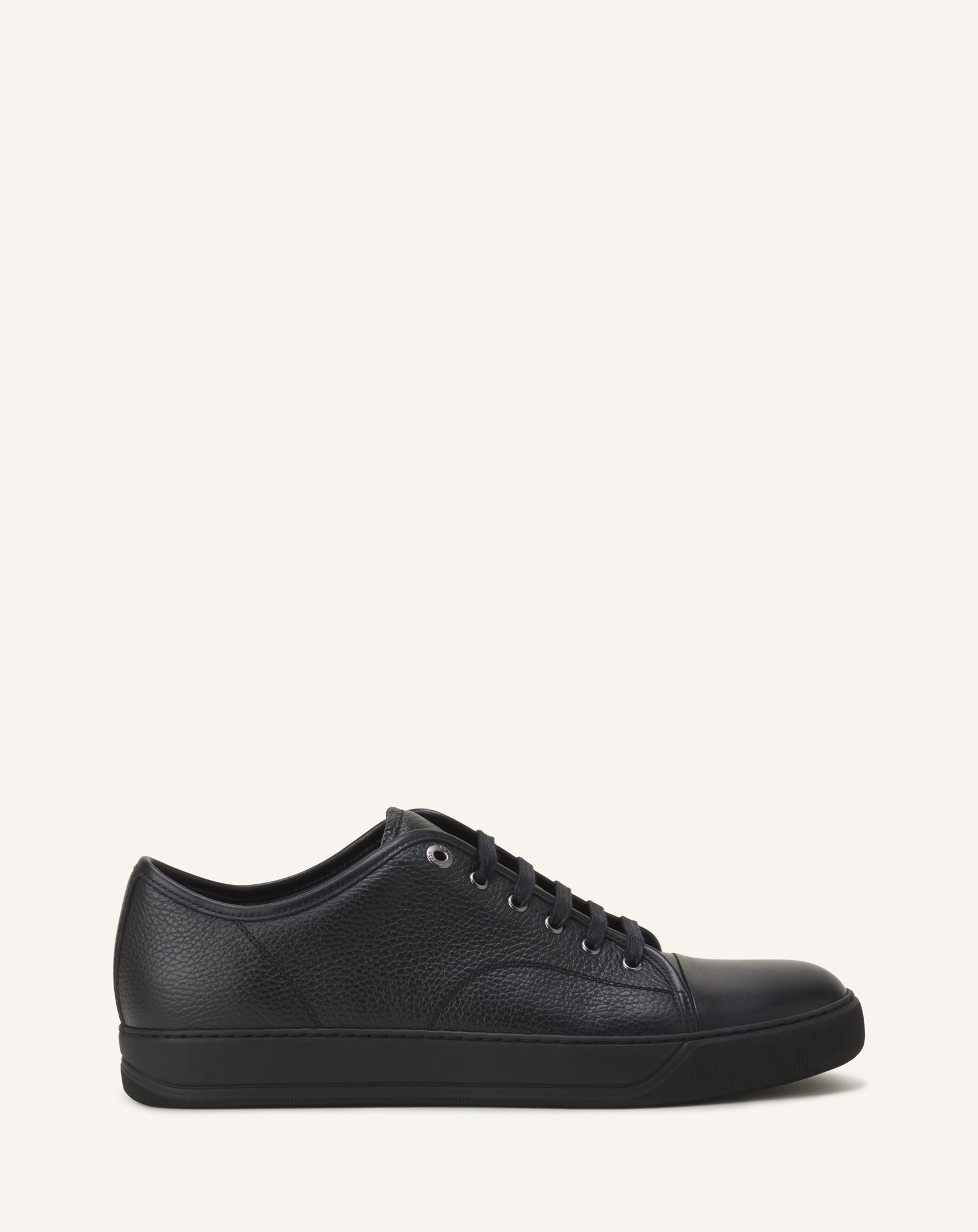 SNEAKERS DBB1 EN CUIR GRAINÉ ET NAPPA NOIR