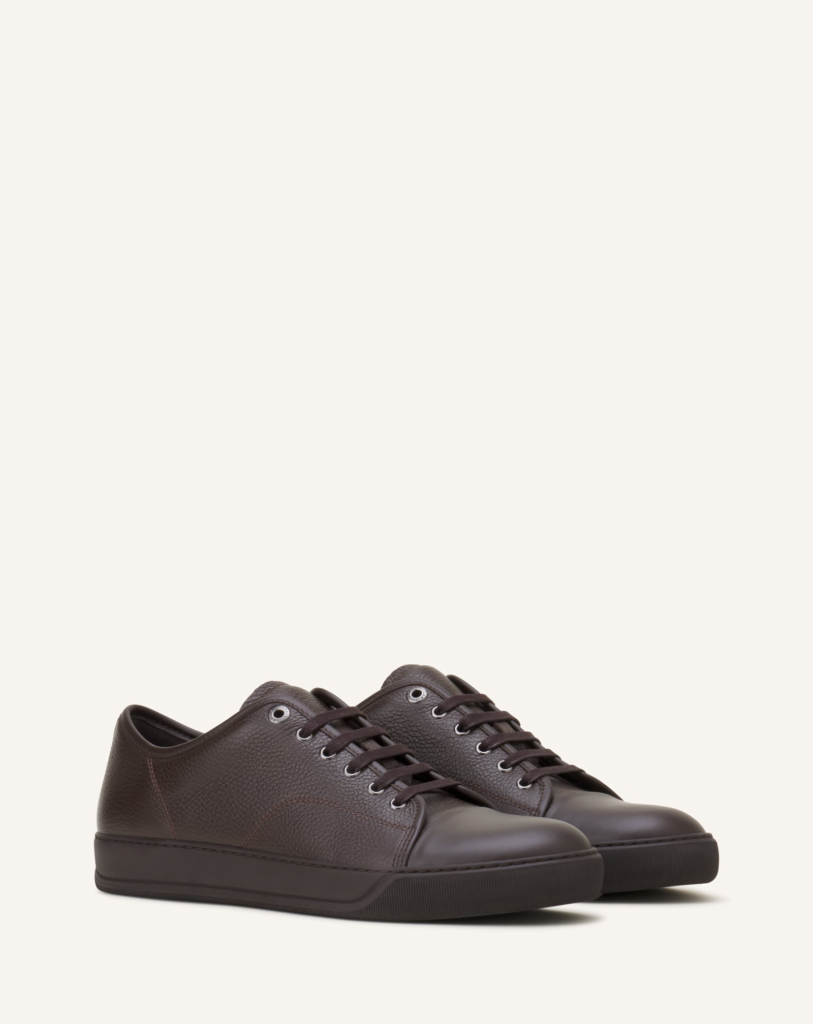 SNEAKERS DBB1 EN CUIR GRAINÉ ET NAPPA