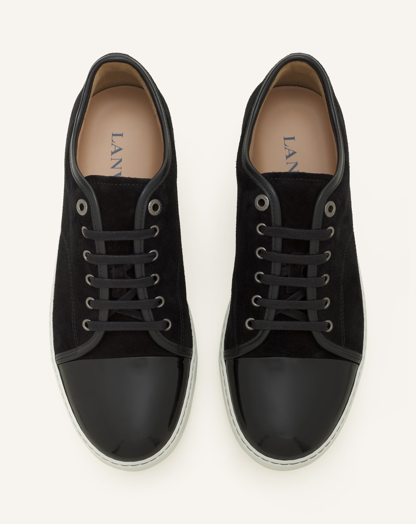 SNEAKERS DBB1 EN SUEDE ET CUIR VERNIS
