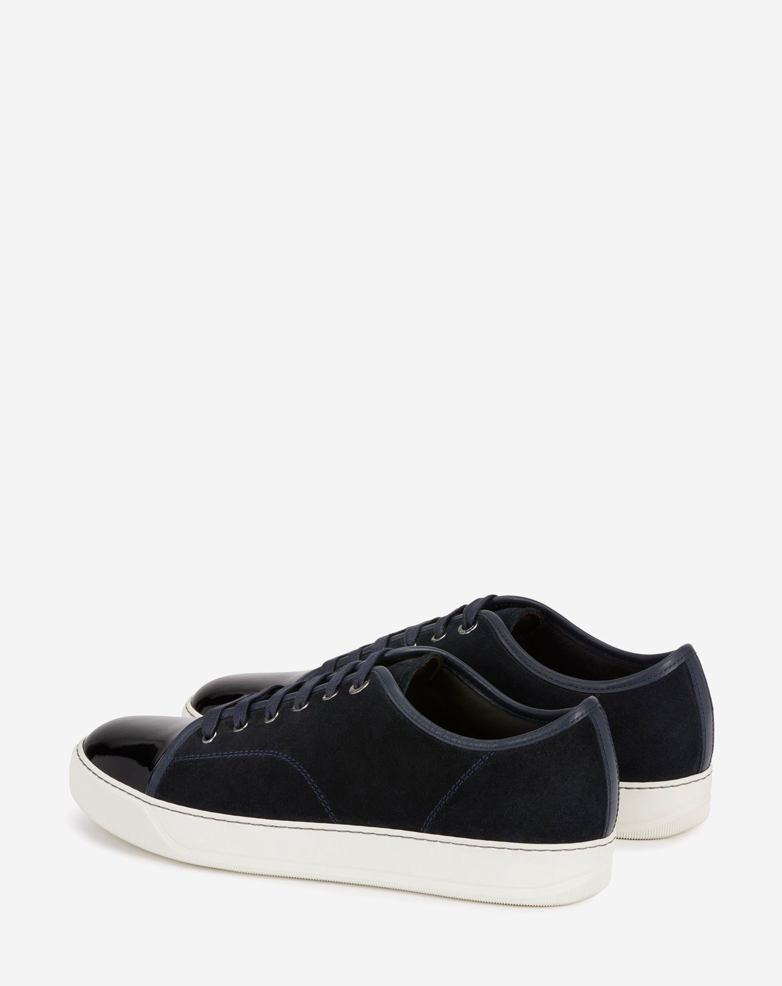 SNEAKERS DBB1 EN SUEDE ET CUIR VERNIS