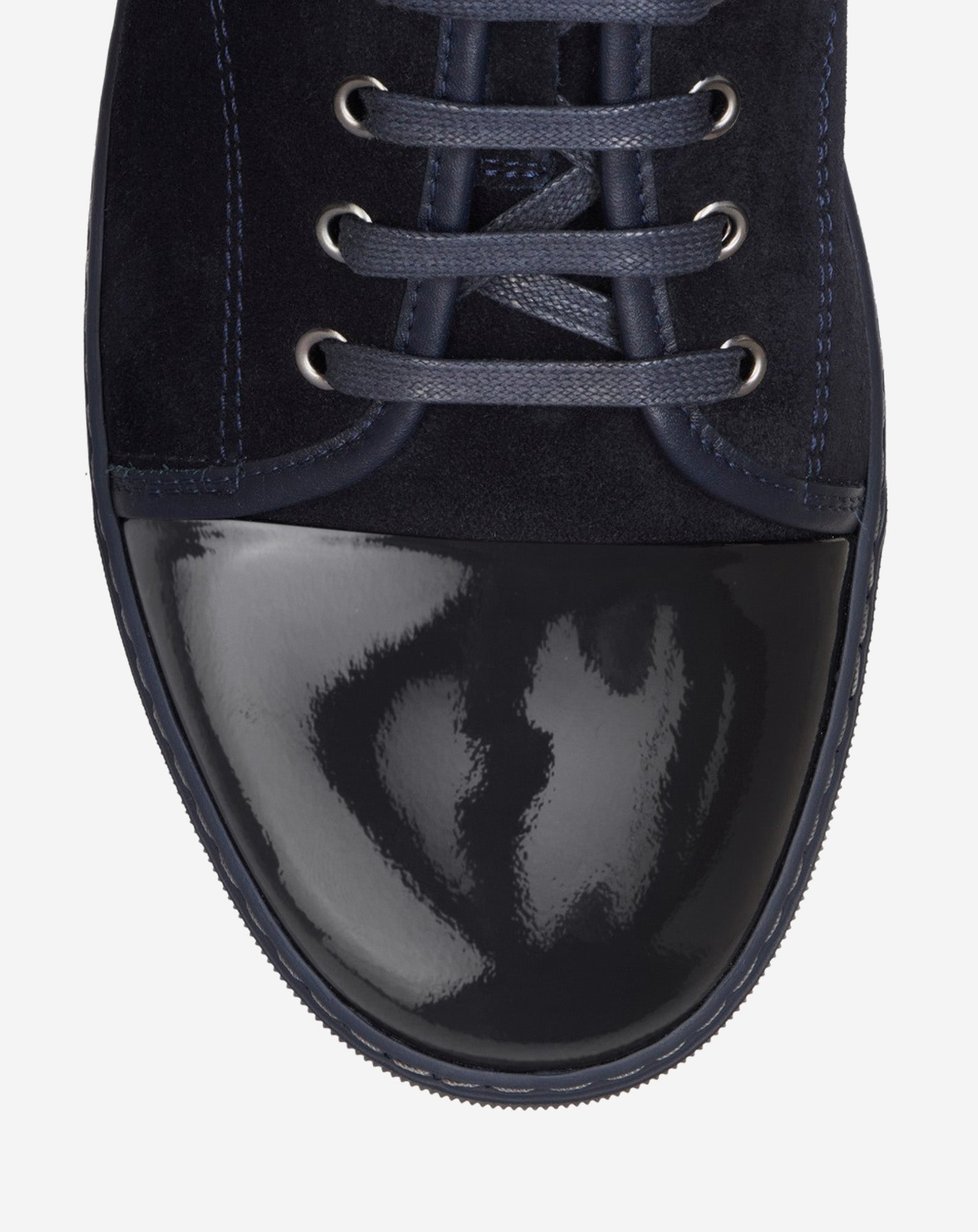 SNEAKERS DBB1 EN SUEDE ET CUIR VERNIS