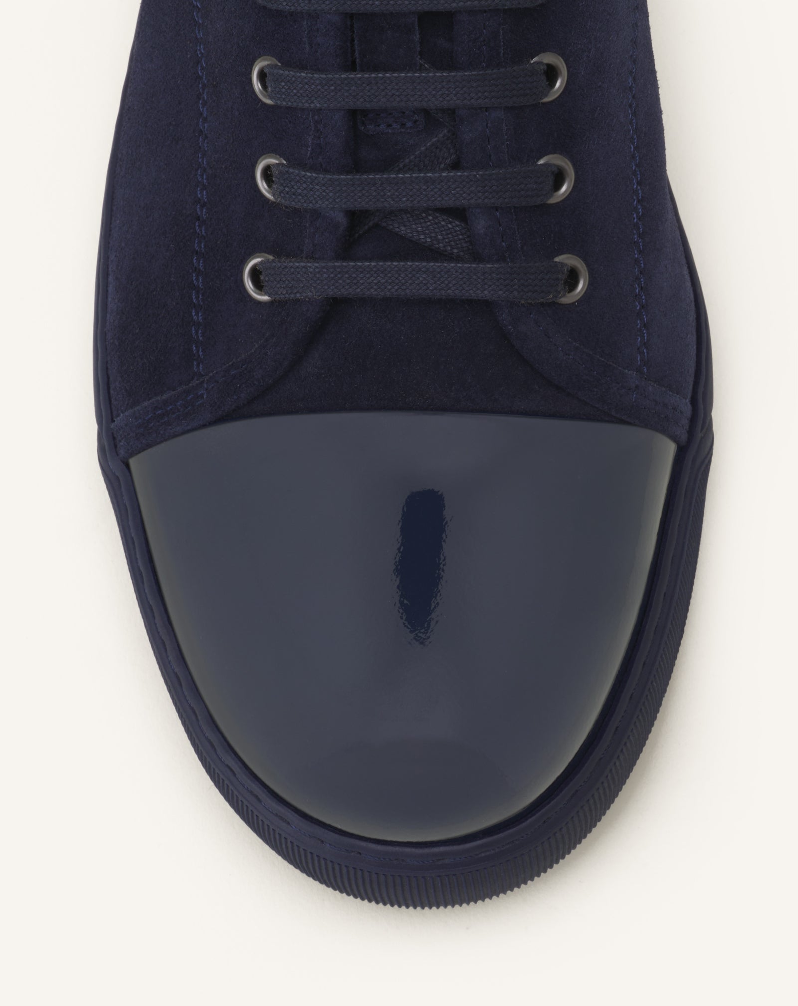 SNEAKERS DBB1 EN SUEDE ET CUIR VERNIS BLEU