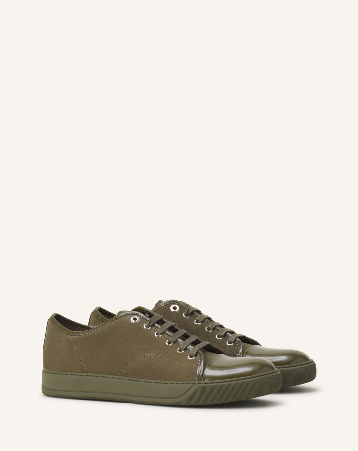 SNEAKERS DBB1 EN SUEDE ET CUIR VERNIS